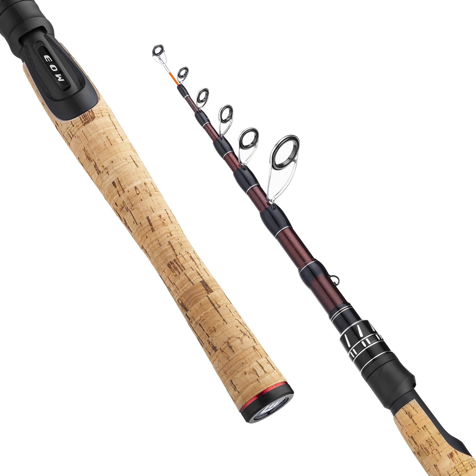 XPEDITE Portable Telescopic Fishing Rods, Spinning & Casting, 24T Carbon Blanks