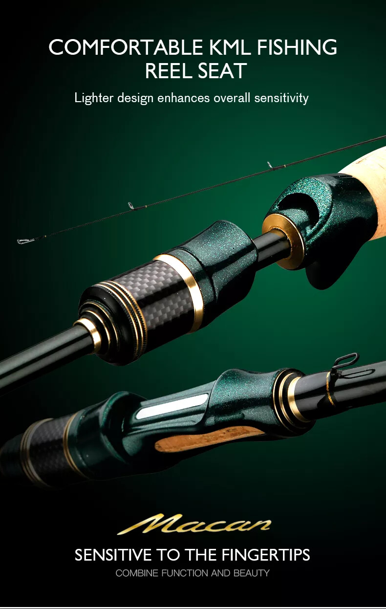 Macan Carbon Travel Rod~Casting or Spinning~3 lengths~Ultra Light