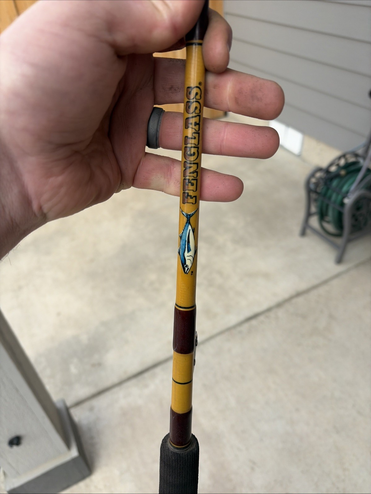 Vtg Fenwick ST 1655 PacificStik Fenglass 30-80Lb Fishing Rod 7 Guides 51/2 Feet