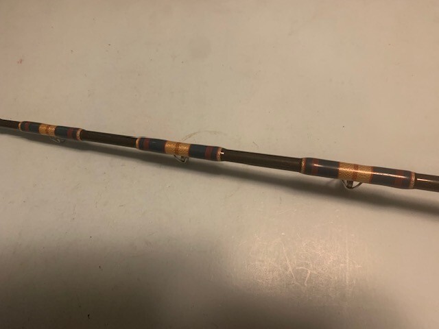CUSTOM BUILT GRAPHITE COMPOSITE 7 FOOT 3 INCH 50 TO 100 POUND CLASS FISHING ROD