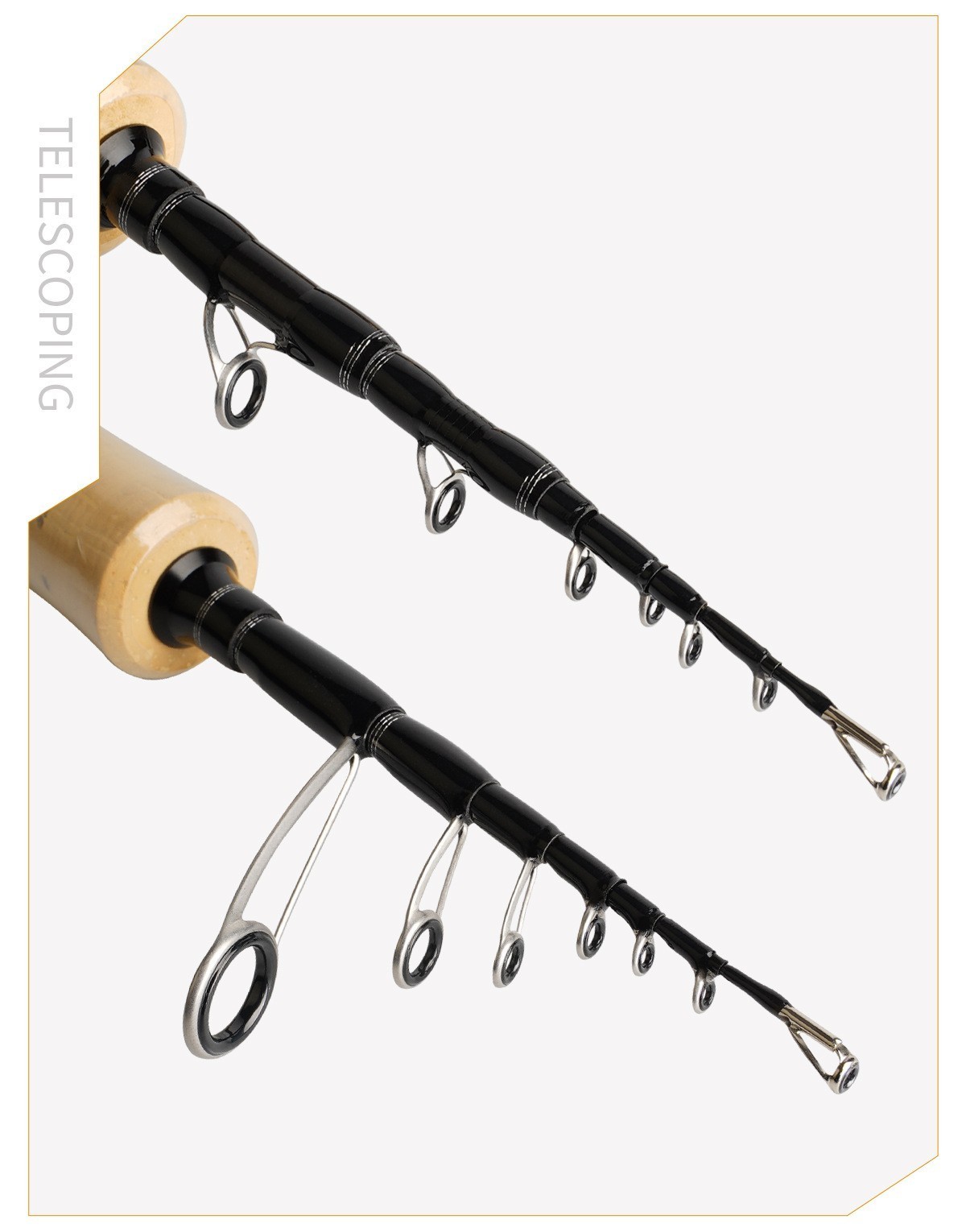 Telescopic Fishing Rod Trout Travel Rod High Carbon Fiber Ultra-Light Fast Rod