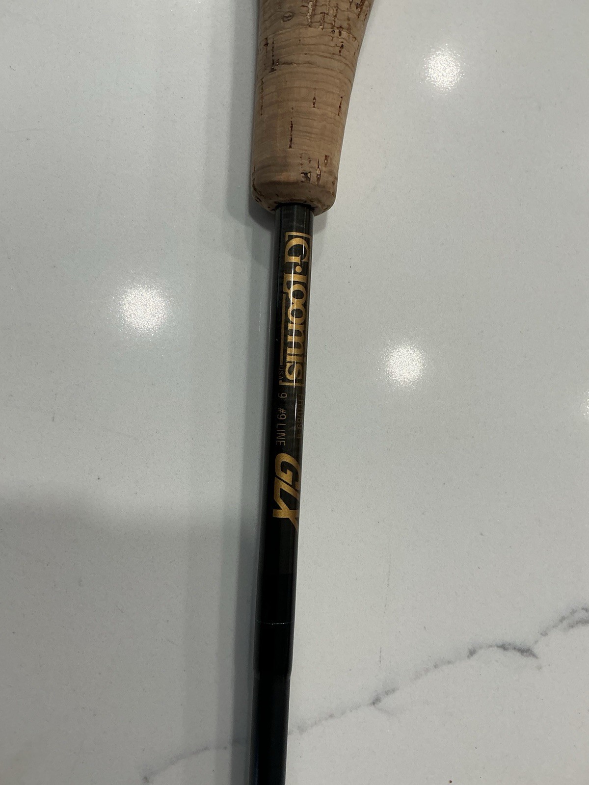 G. Loomis GLX FR1089-4 9′ 9wt 4pc Fast Med Graphite Fly Rod Cork Black