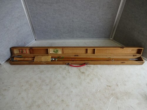 Japanese Cork Fishing Pole w Case