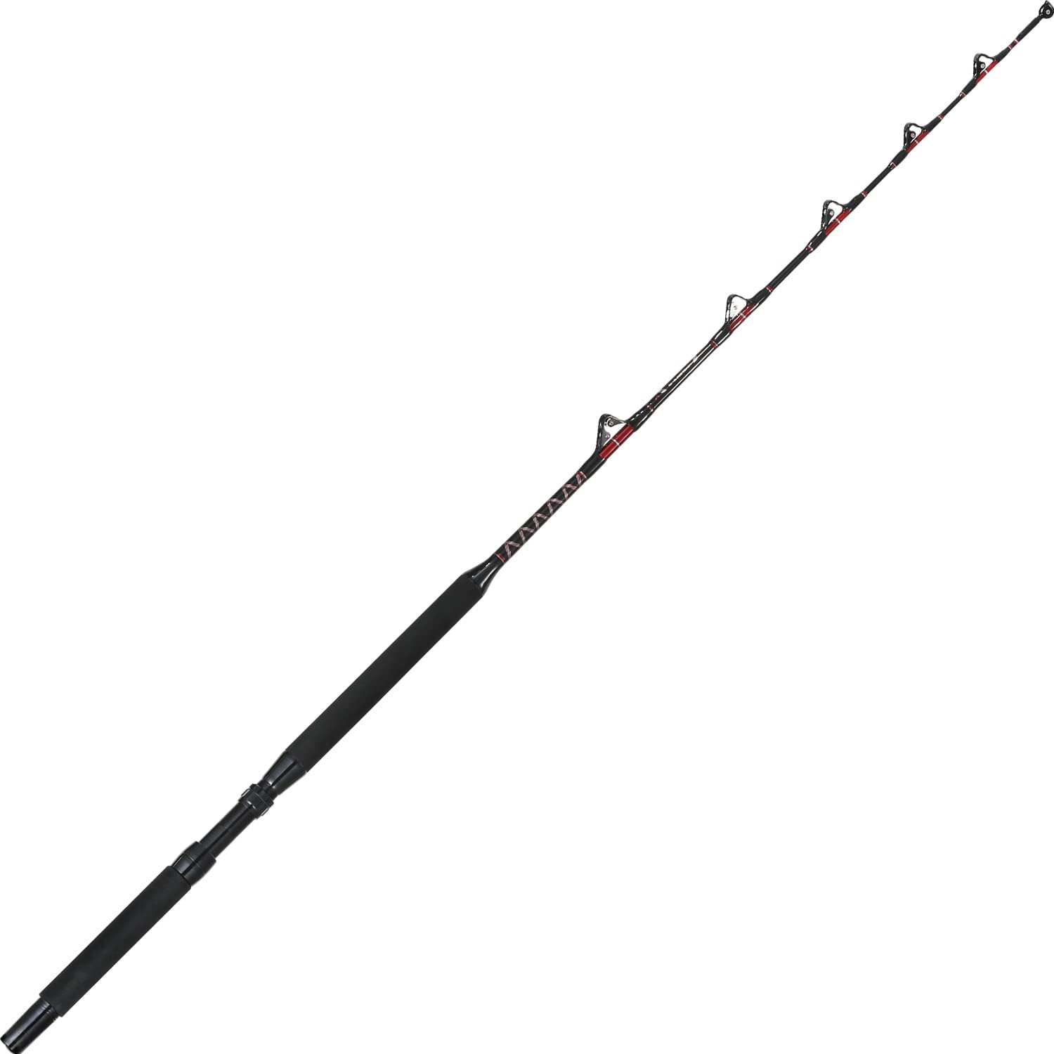 FISHAPPY Straight Butt Trolling Rod Saltwater Offshore Heavy Roller Rod Big G…