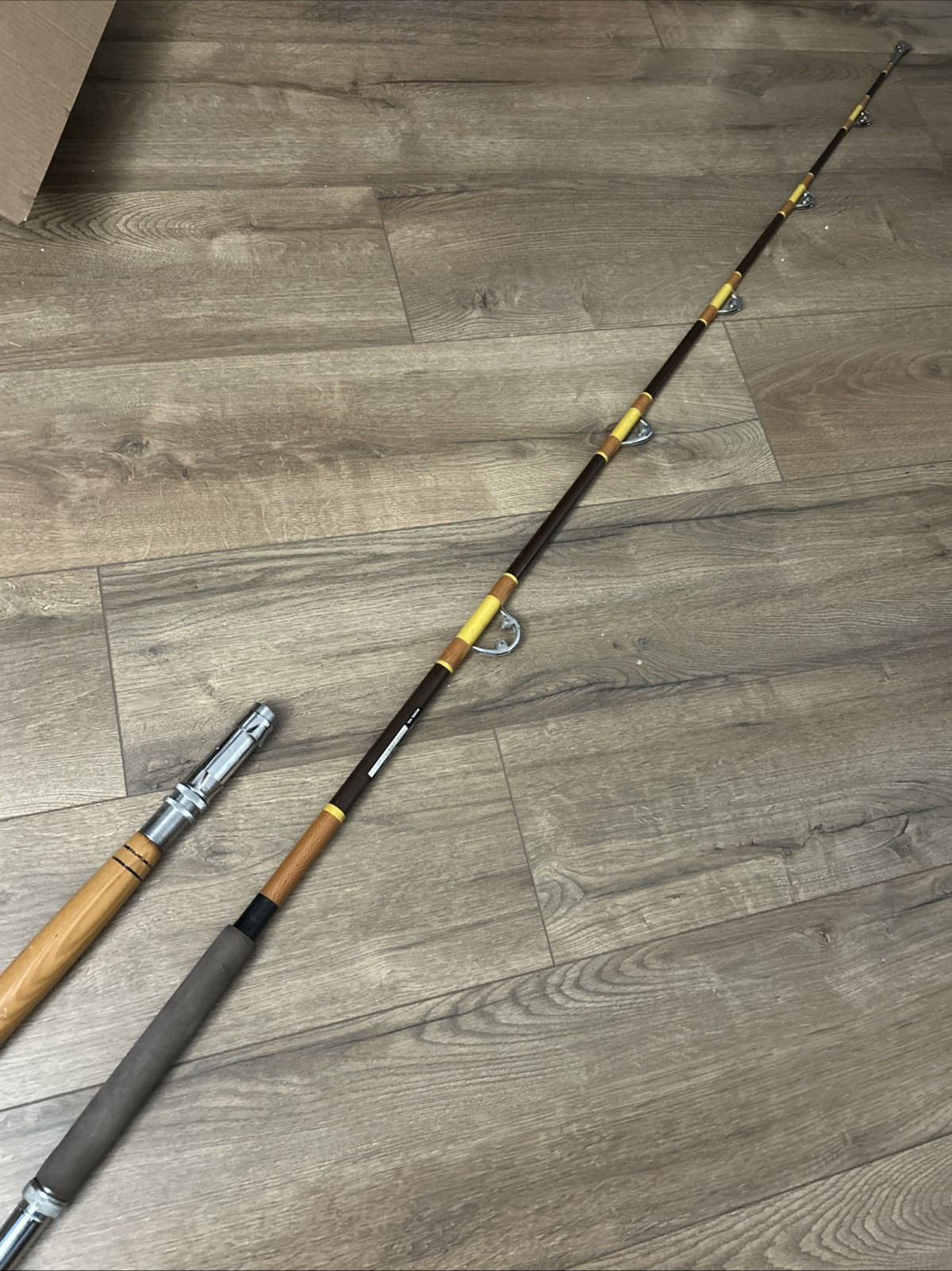 7’ NATIONAL LARGE GAME TROLLING /fishing Rod 7050 IGFA 50LB ROLLER ROD