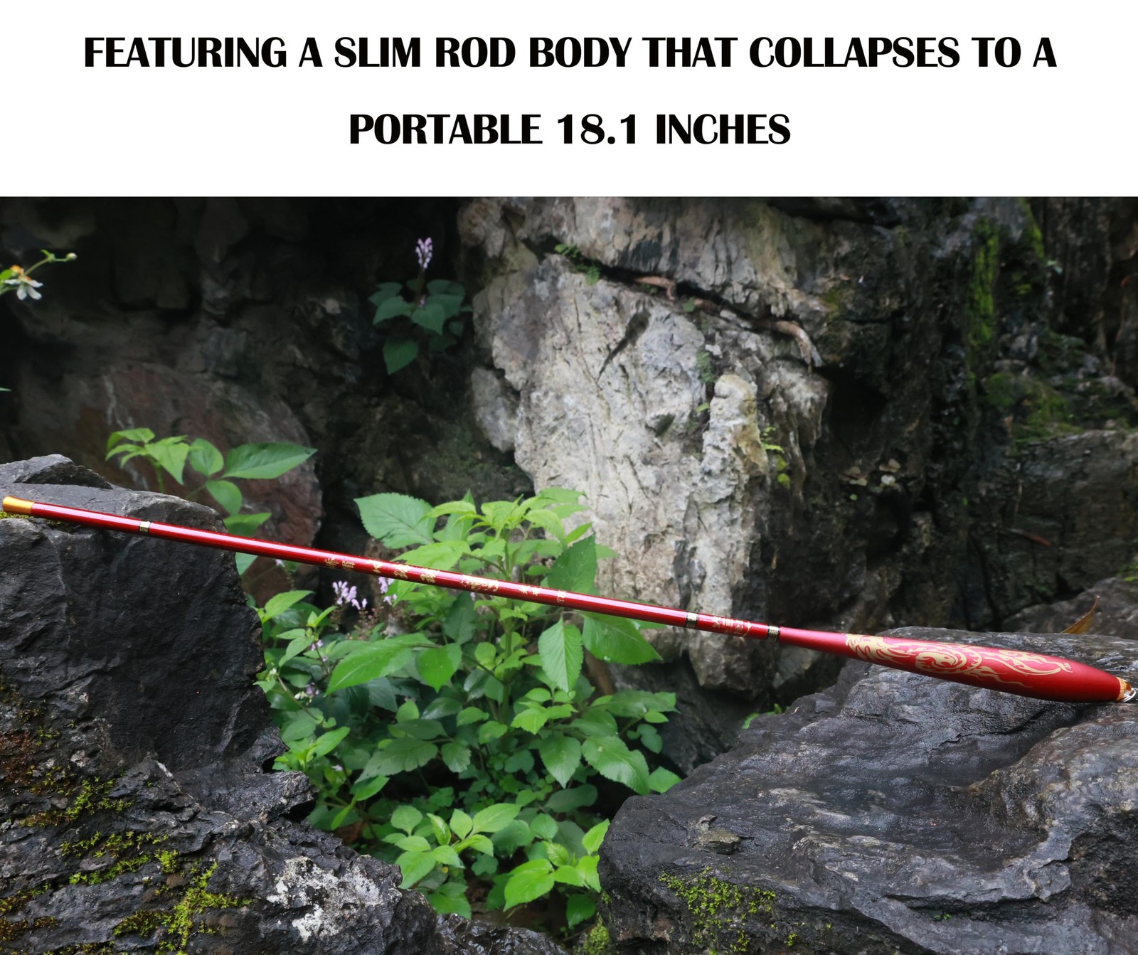 Tenkara Rod Fly Fishing Rod Kit – Kids Fishing Pole Small Stream Collapsible …