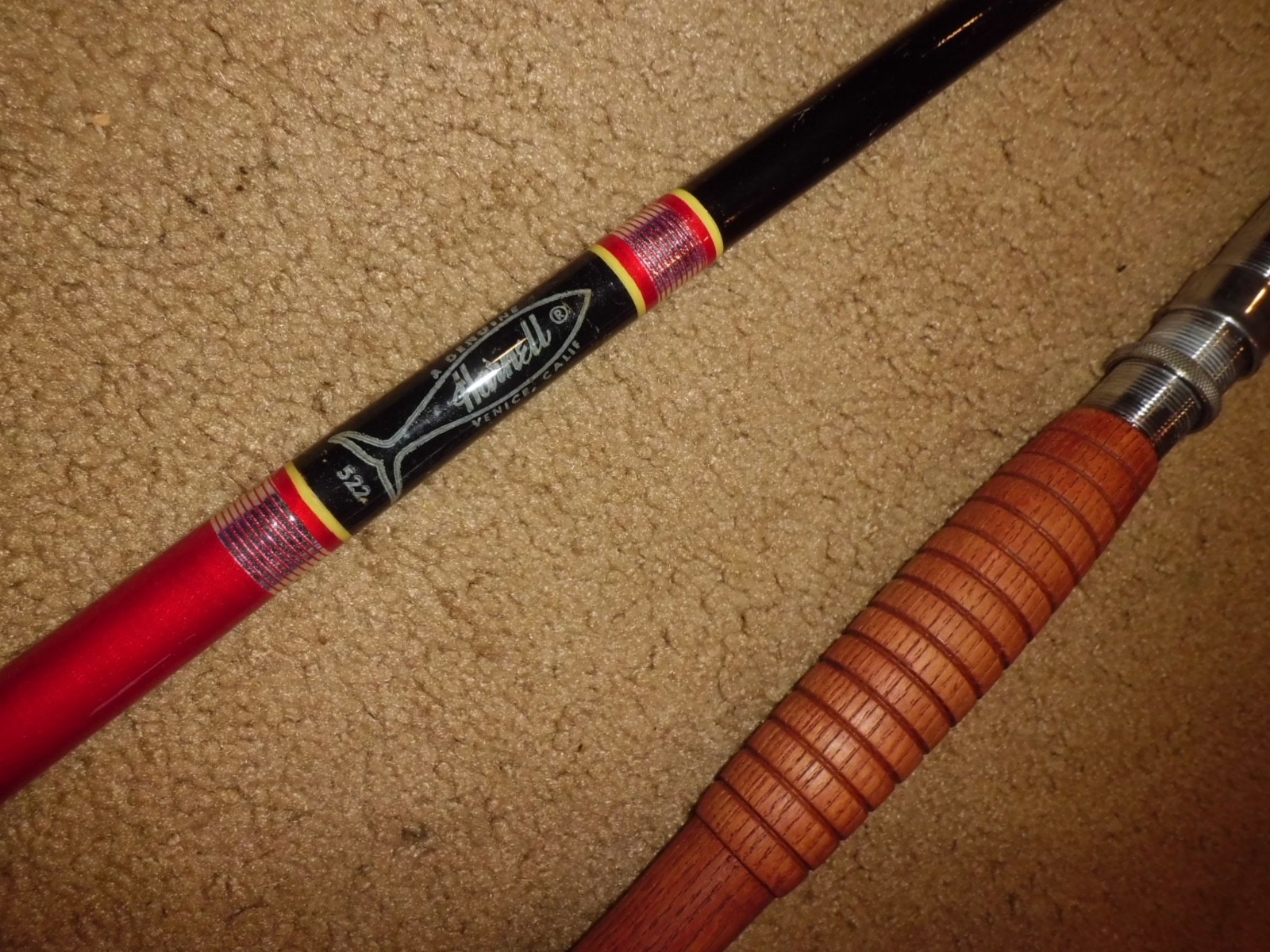 Vintage HARNELL 522 Conventional Boat 6’10” Rod made in USA- 20-40 lb test