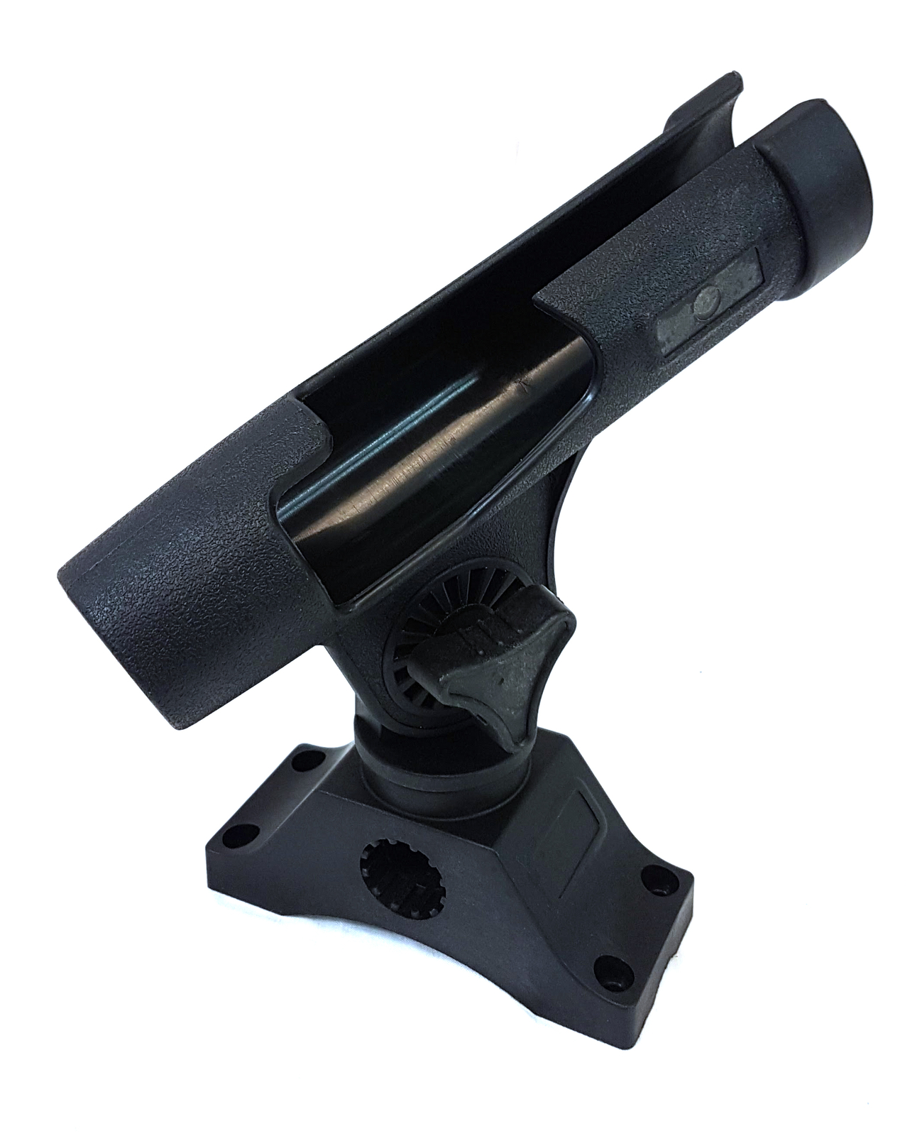 FISHING ROD HOLDER ROTATABLE TRANSOM OR RAIL MOUNT FIXING SCREWS INCLUDED