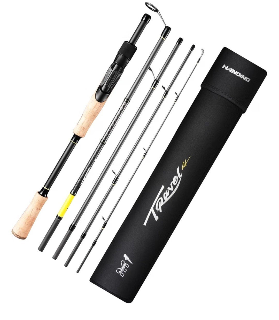 Handing M1 S736MH Travel Fishing Rod. 6 Pieces, 7’3″ Length. Medium/Heavy Action