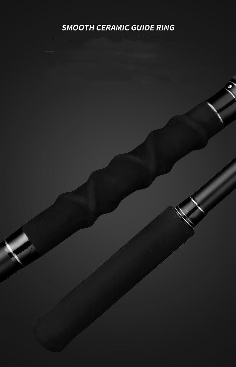 Boat Fishing Rod 2.7M/3M/3.3M Carbon Fiber Spinning Casting Rod 4 Sections Rods