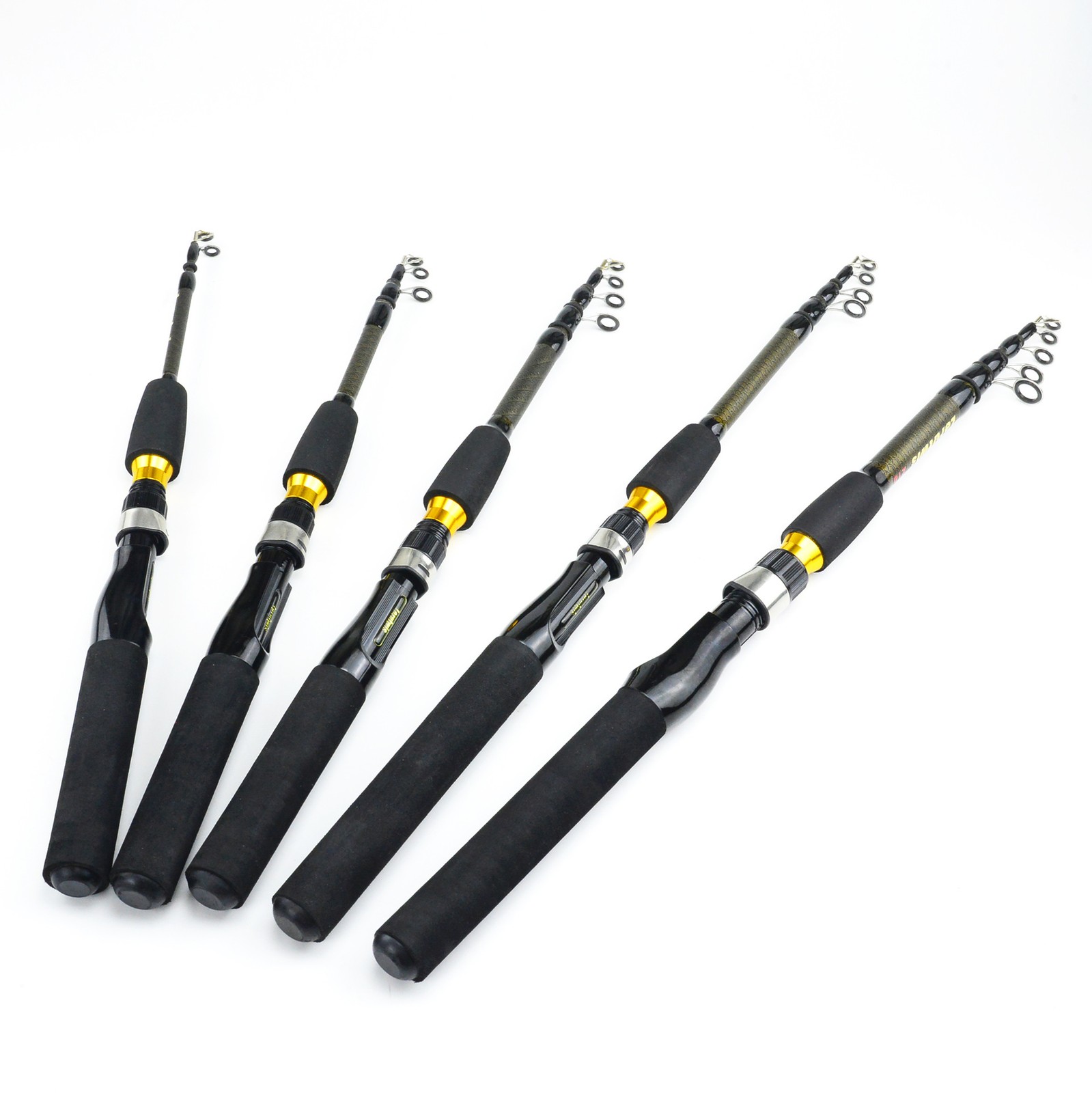 1Pcs 90-210 cm ultra-short telescopic carbon ice fishing rod for sea fishing