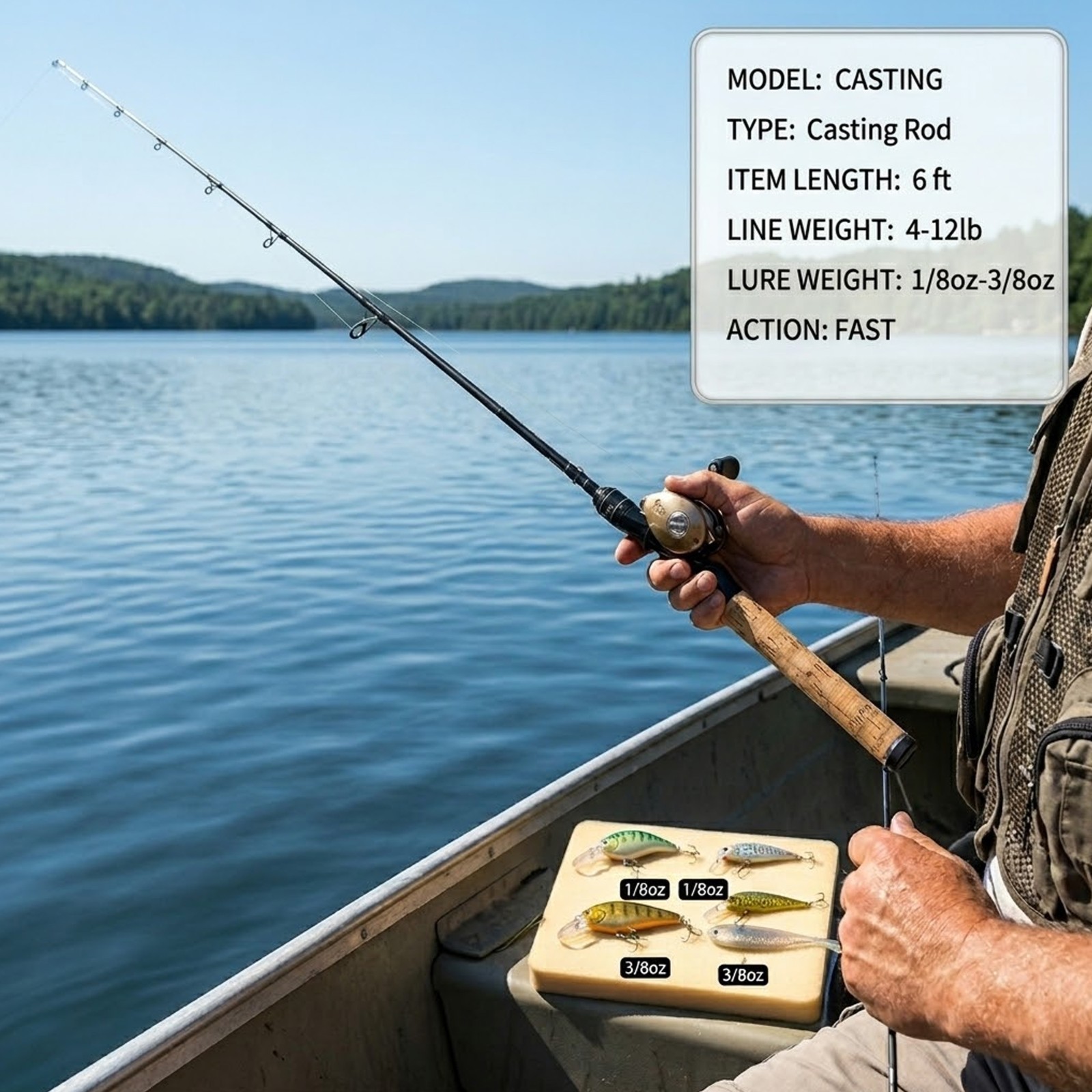Ultralight Carbon Fiber Casting Rod – Rustproof & Moisture-Proof Lure Pole