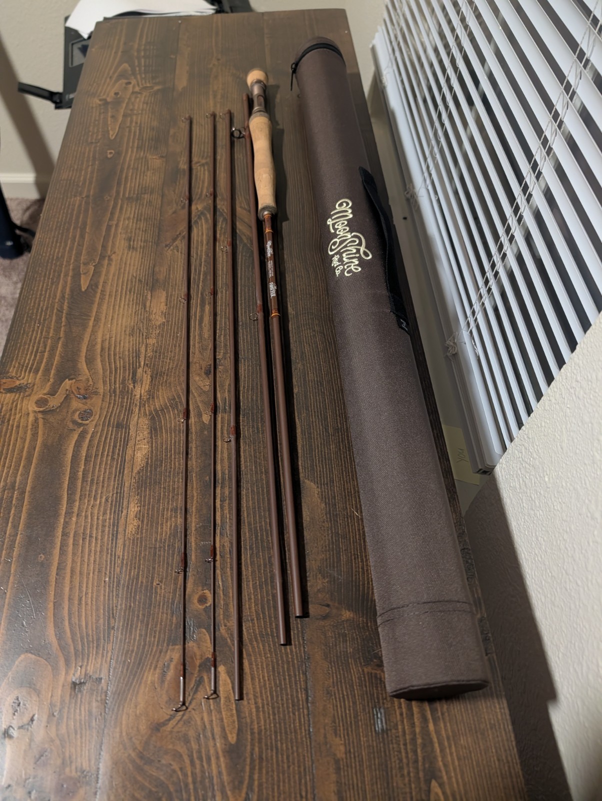 Moonshine Rod Co. The Drifter II Fly Rod – 9ft 6wt – Near Mint – With Extra Tip!