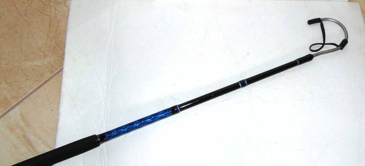 72 inch Gaff Fiberglass Tuna Mahi Wahoo Fishing, Foam Handle, Stainless Hook 6′