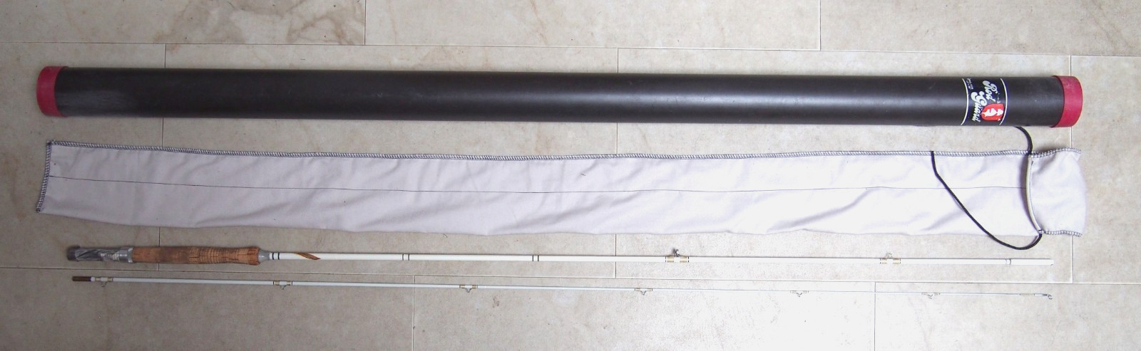 True-Temper Professional Metal Fly Rod 8-1/2′ With Sock and Tube Nice