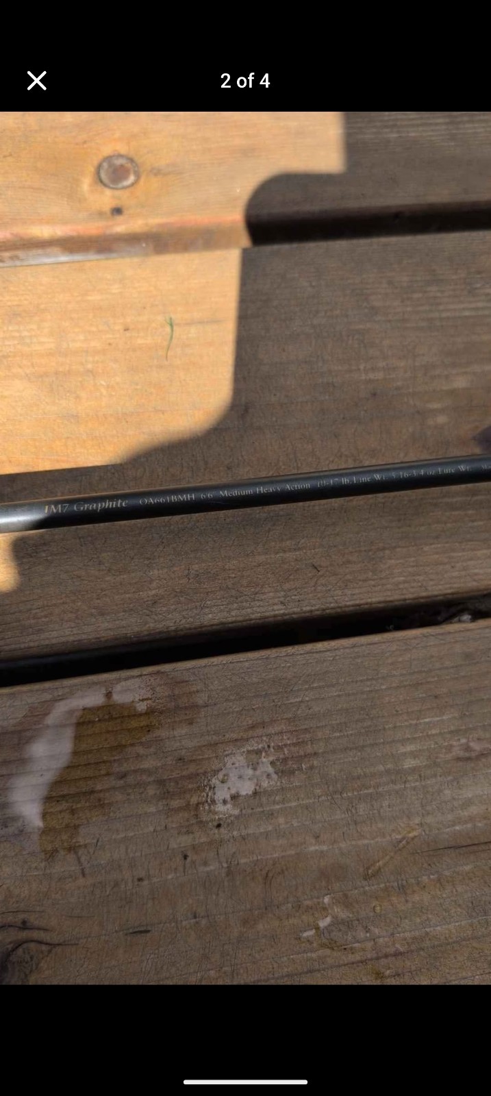 Rare B.A.S.S. Bass Anglers Sportsman Society Outdoor America IM-7 Graphite Rod