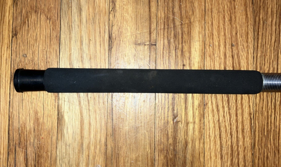 BLACK & Maroon Aluminum Salt Water Fishing Rod Butt 28″ Excellent 30-50lb class