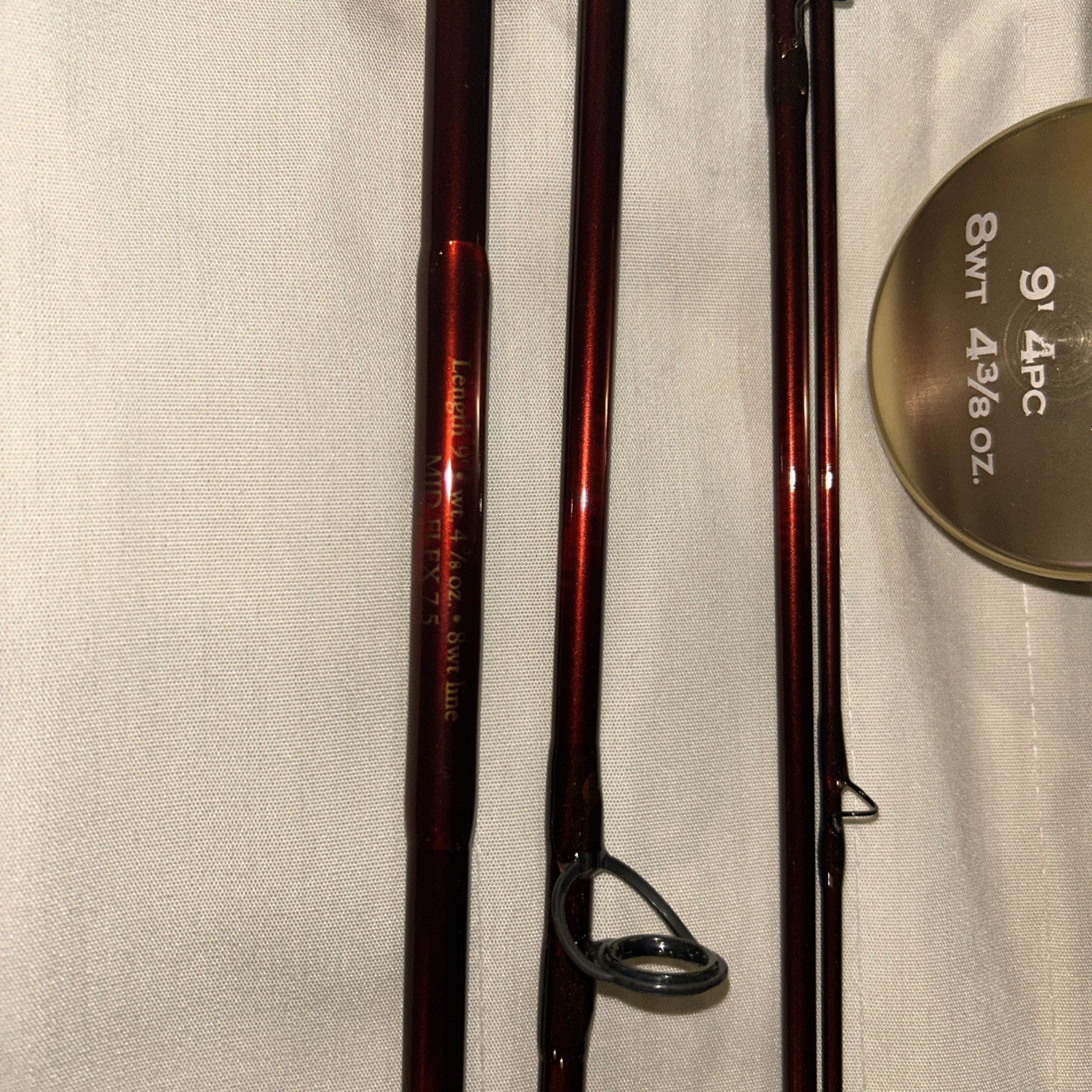 Orvis Zero Gravity Mid-Flex 7.5 9’ Wt 4.375 Oz. 8wt Line Fly Rod w/Tube & Sock