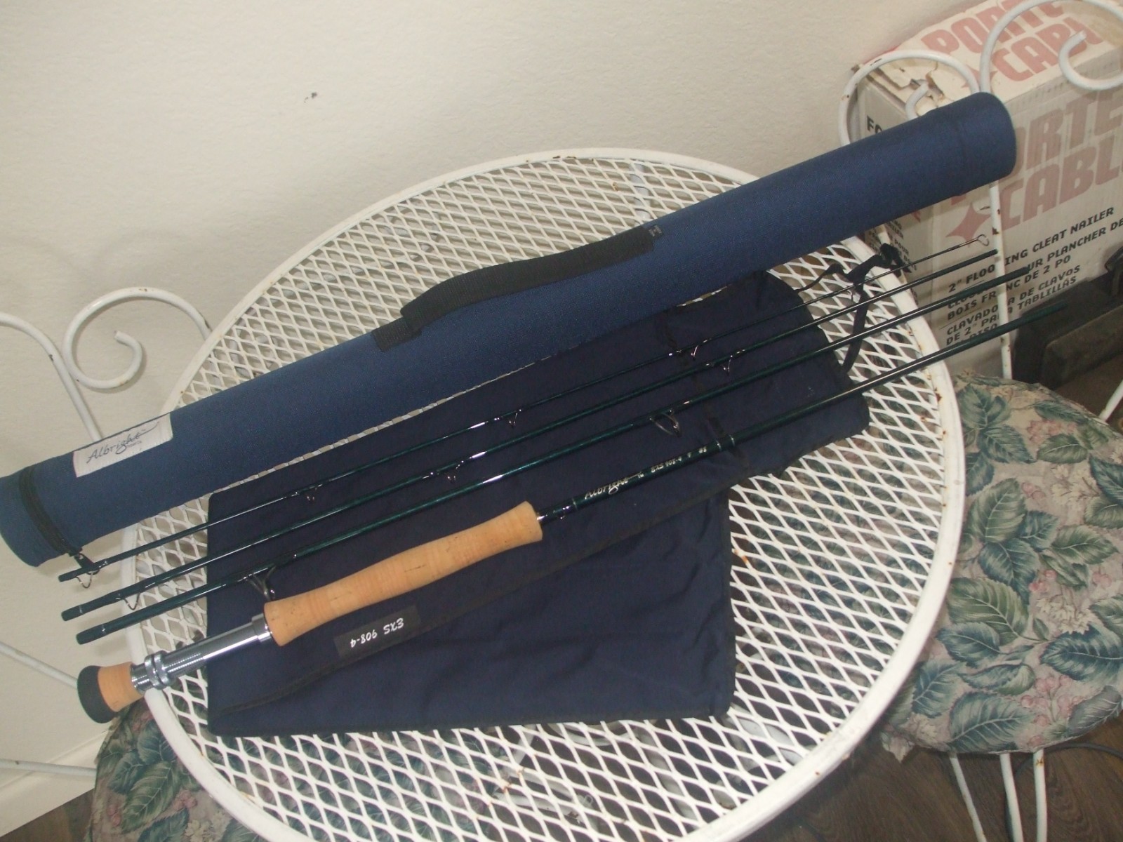 ALBRIGHT EXS 908-4 FLY ROD + CASE 8 WT. 4 PC EXELENT