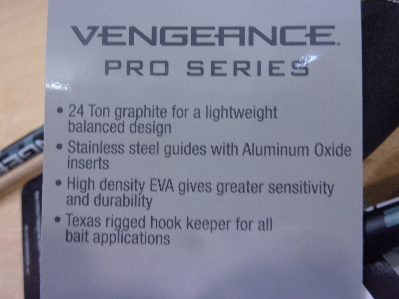 ABU GARCIA VENGEANCE PRO CASTING ROD 6 foot 9 inch Medium Heavy power