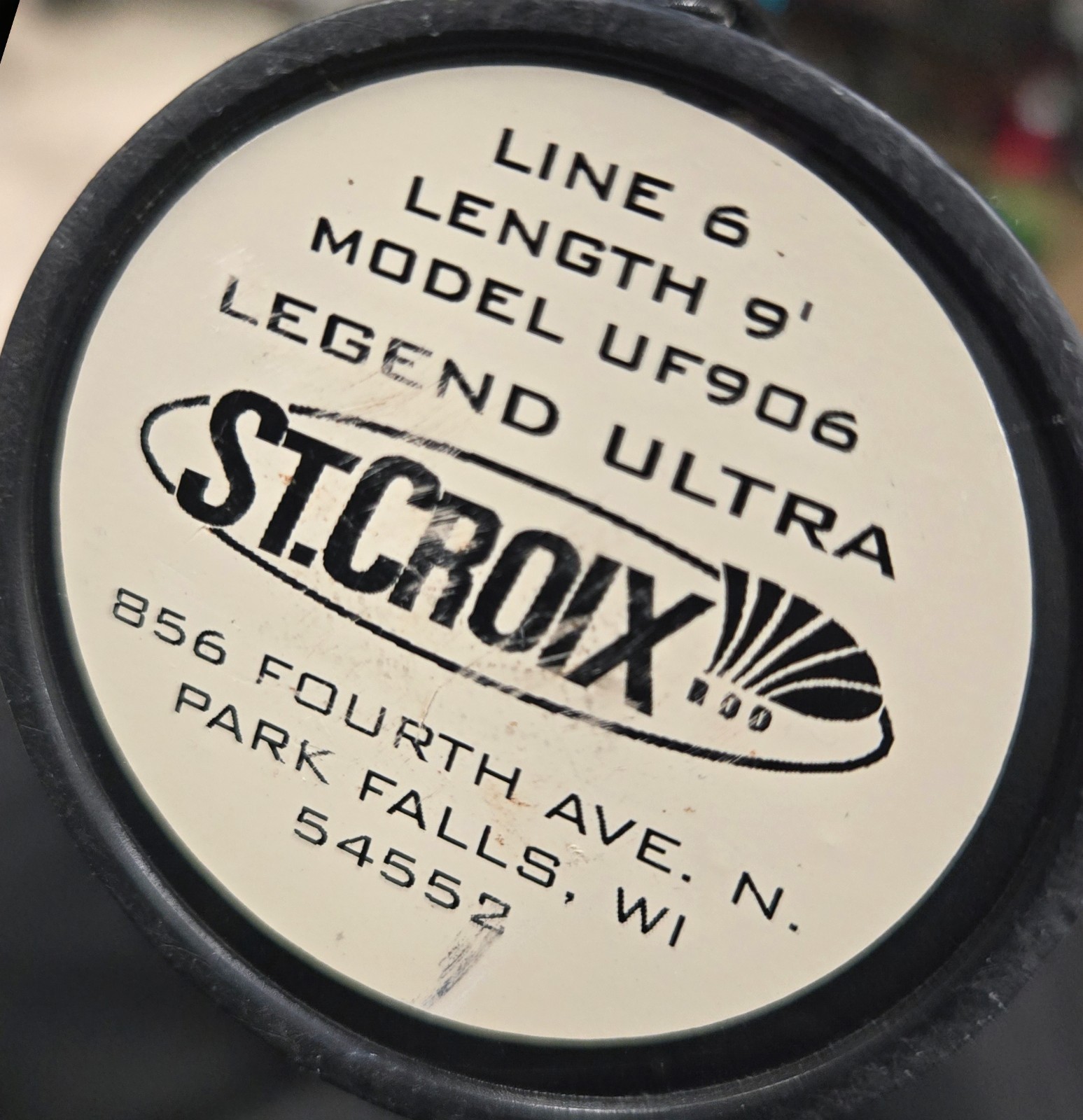 St. Croix Legend Ultra UF906 9′ 6wt 2pc Fast Graphite Fly Rod w/ Tube