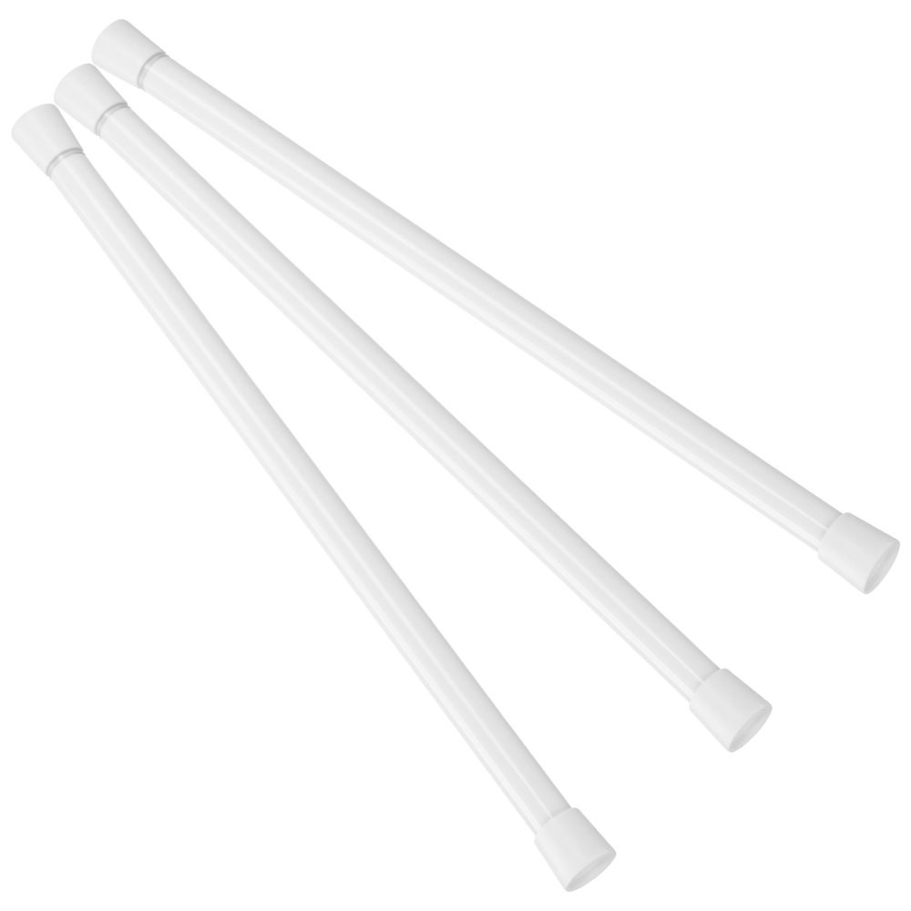 3 Pcs Compression Rods for Curtains Adjustable Telescopic Door Rail