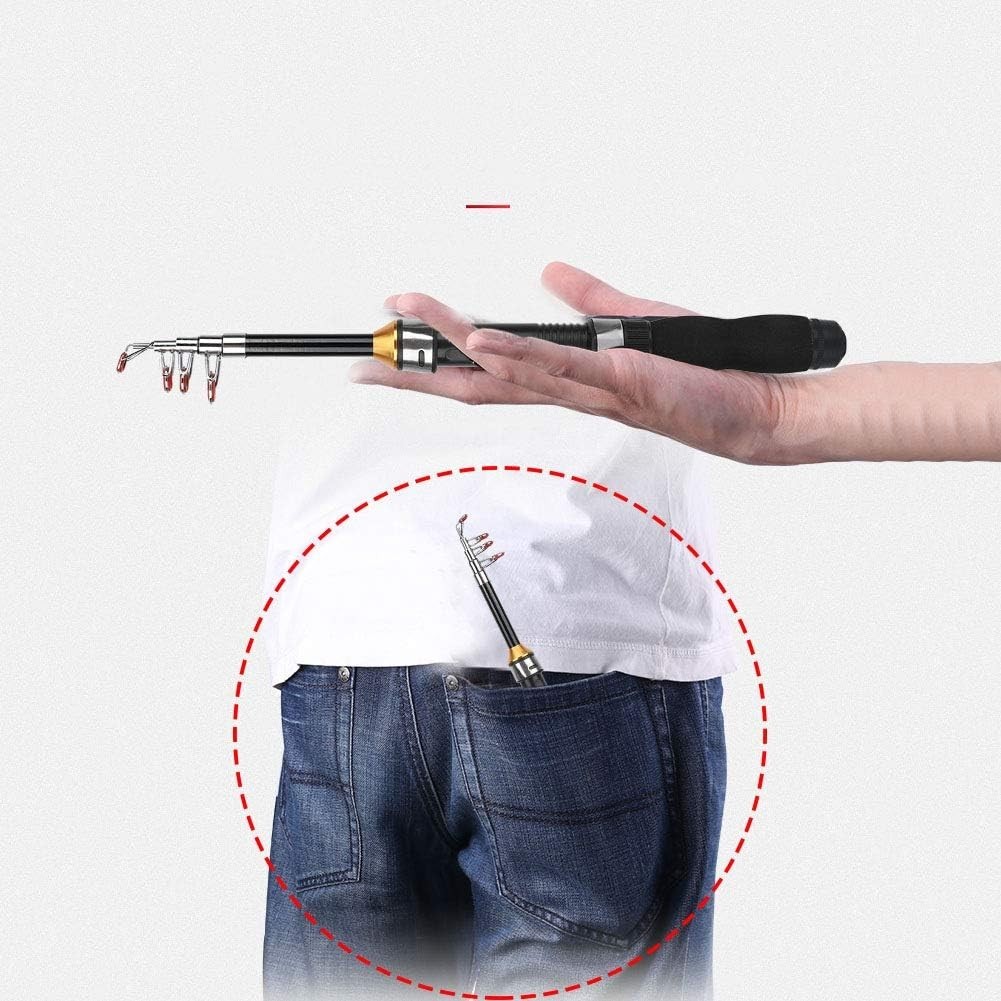 Sturdy 1.2m Mini Fishing Rod – Ideal for Saltwater and Ice Fishing Enthusiasts