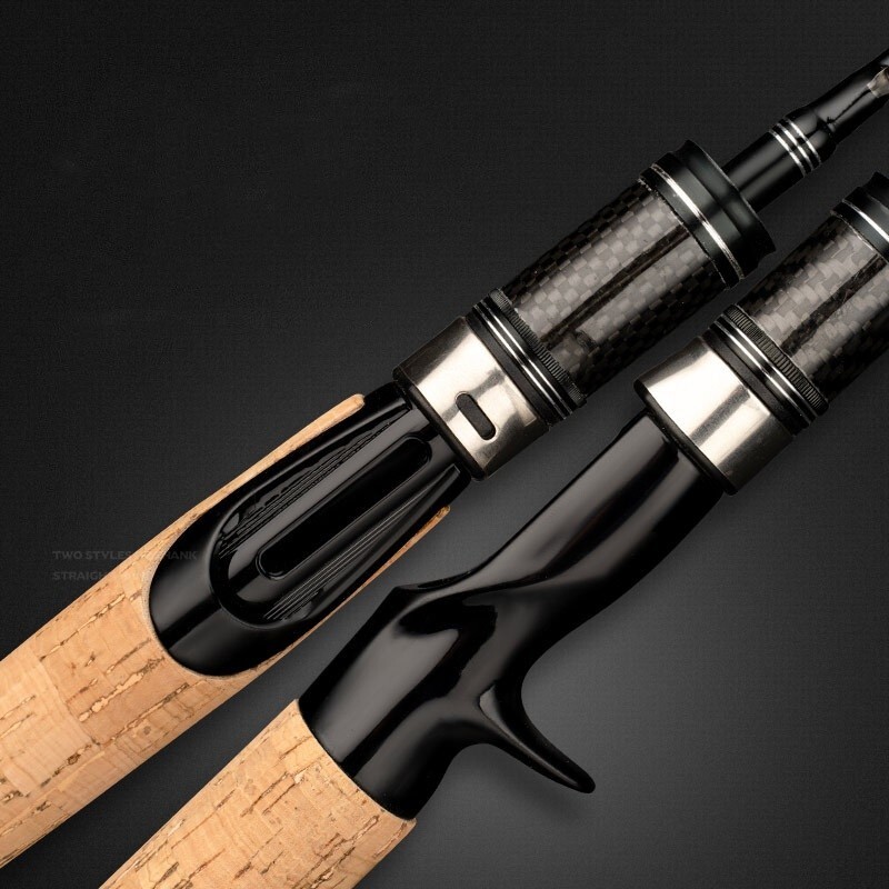 1.5M 1.68M 1.8M Fishing Rods Spinning Casting Pole Carbon Fiber Rod 2 Sections