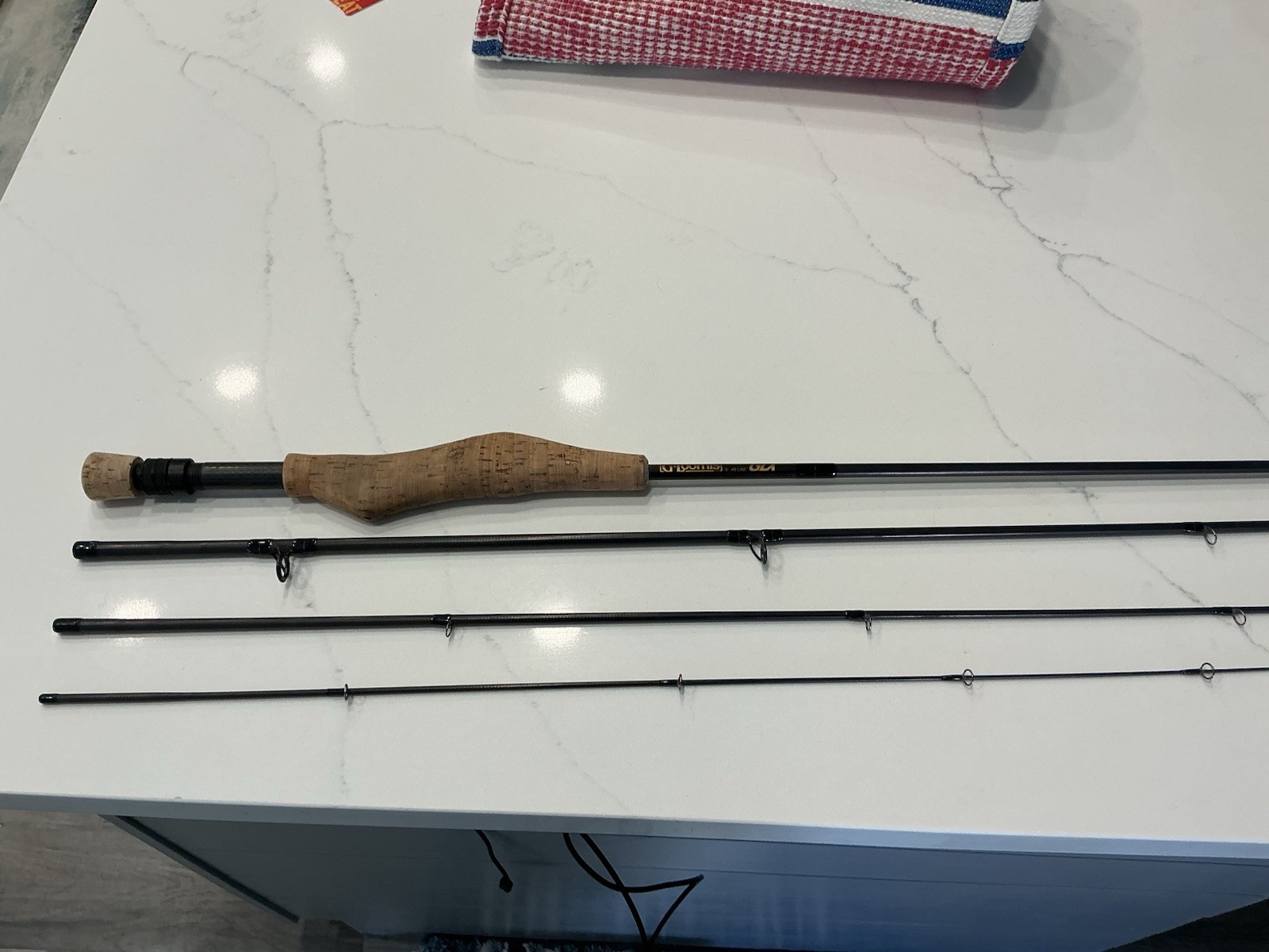 G. Loomis GLX FR1089-4 9′ 9wt 4pc Fast Med Graphite Fly Rod Cork Black