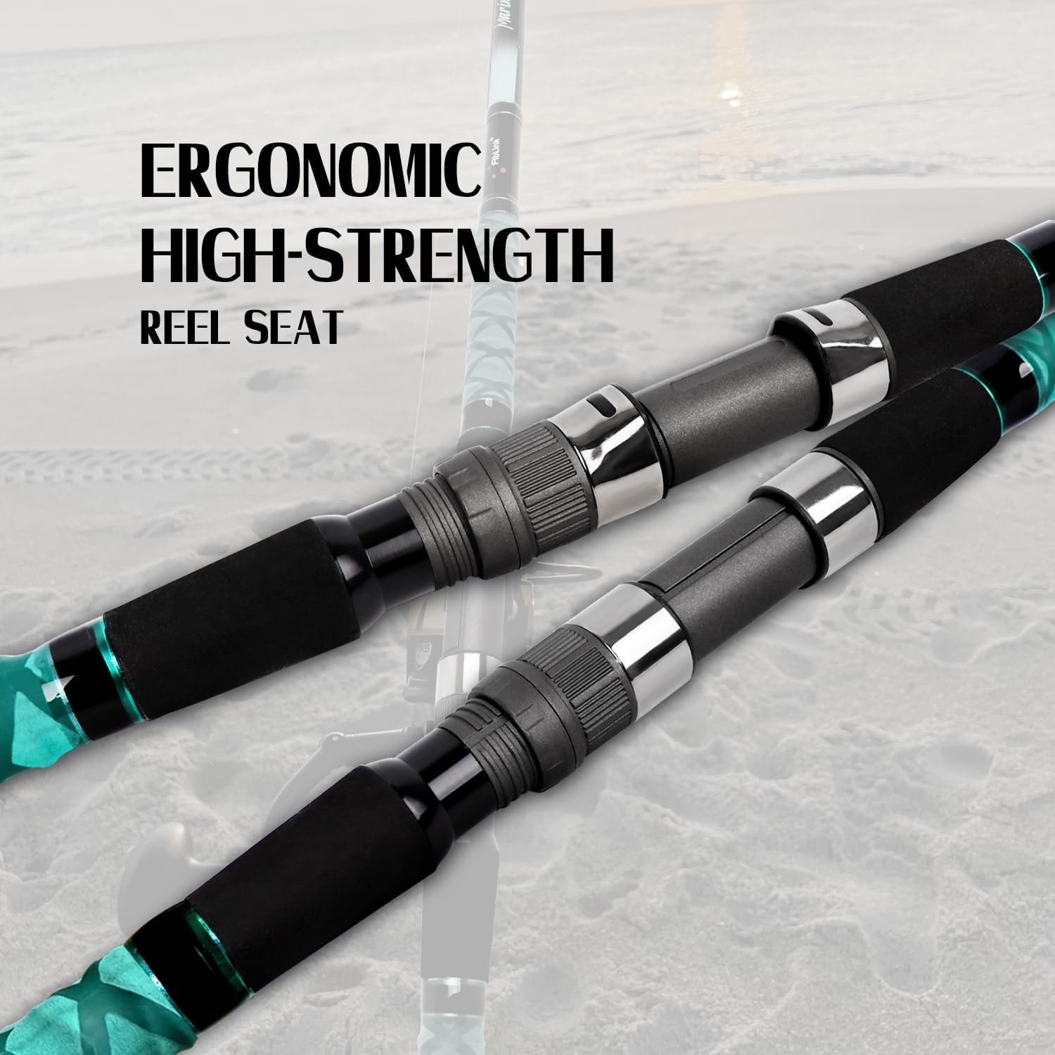 Surf Fishing Rod Portable Travel Surf Spinning Rod 2 Piece/3 Piece/4 Piece US