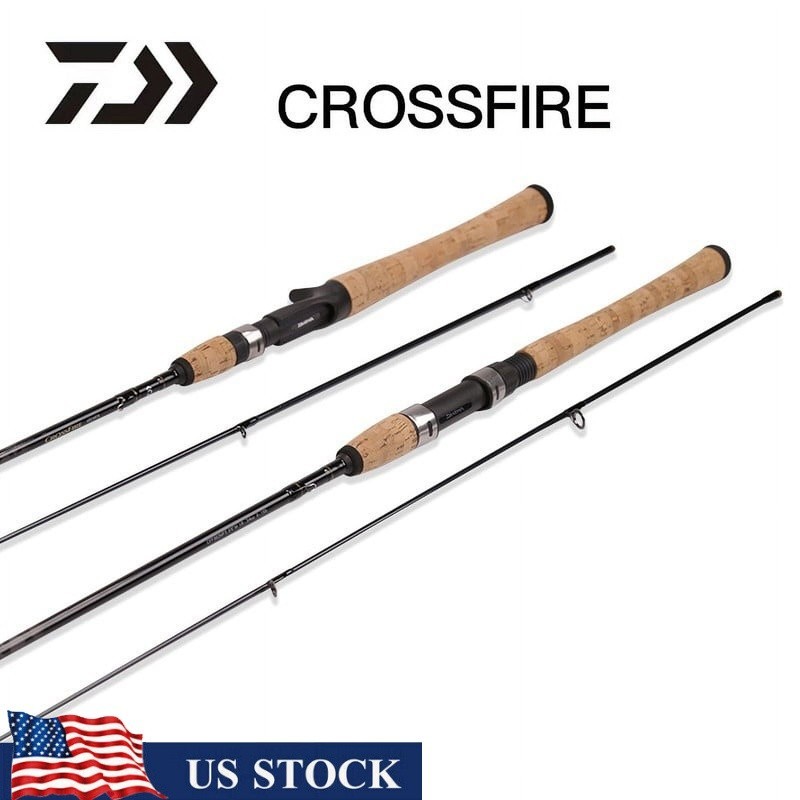 Crossfire Spinning Rod 7ft Medium Light Fast 1pc 4-12lb Line 1/8-1/2oz New
