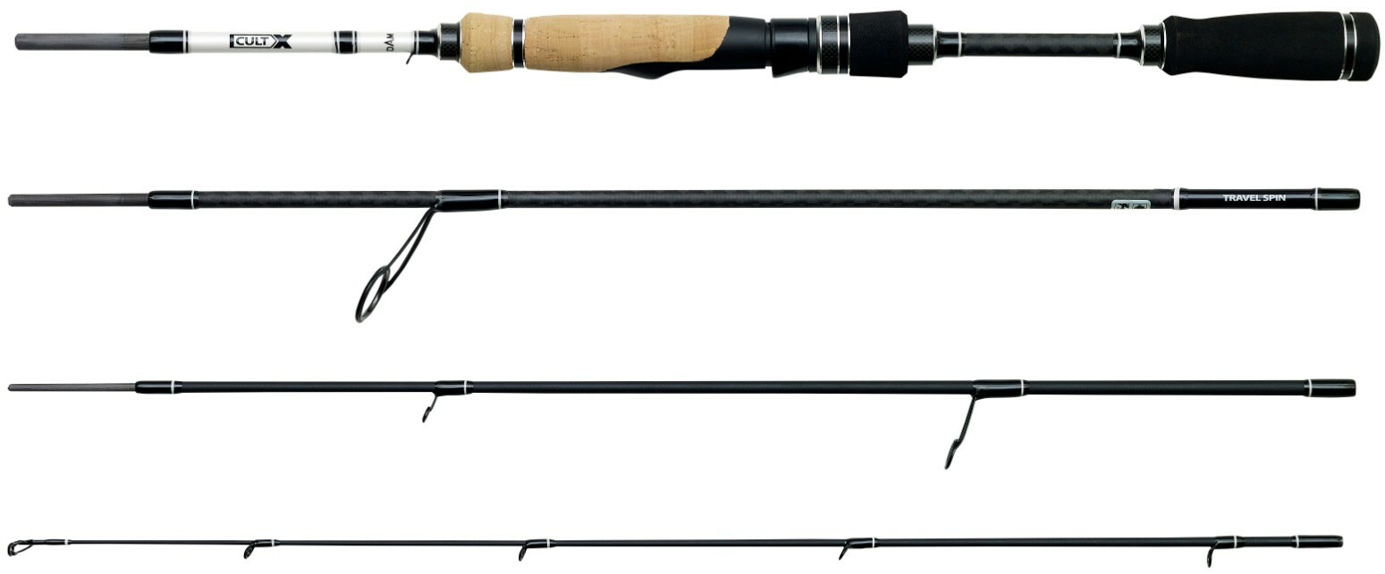 NEW DAM CULT-X 4pc TRAVEL SPIN RODS 30-TON CARBON FOR GAME COARSE SEA SPINNING