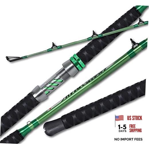 Catfish Fishing Rod 1 Piece/2 Piece Catfishing Fishing Pole Portable Travel
