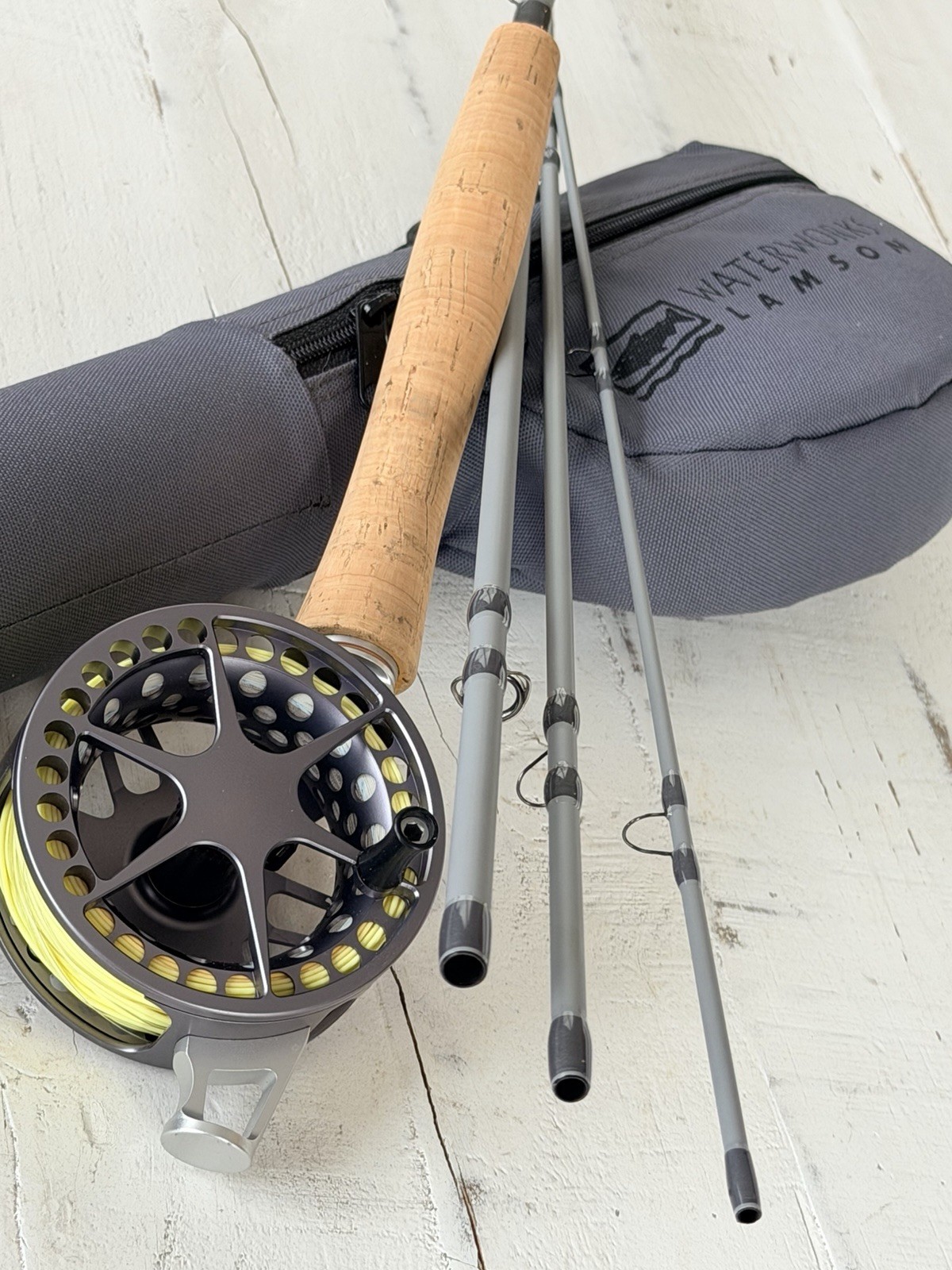 **BEAUTIFUL**🔥WATERWORKS LAMSON CENTER AXIS 5wt. 9’ft Fly Rod ~LEDENDARY~🔥