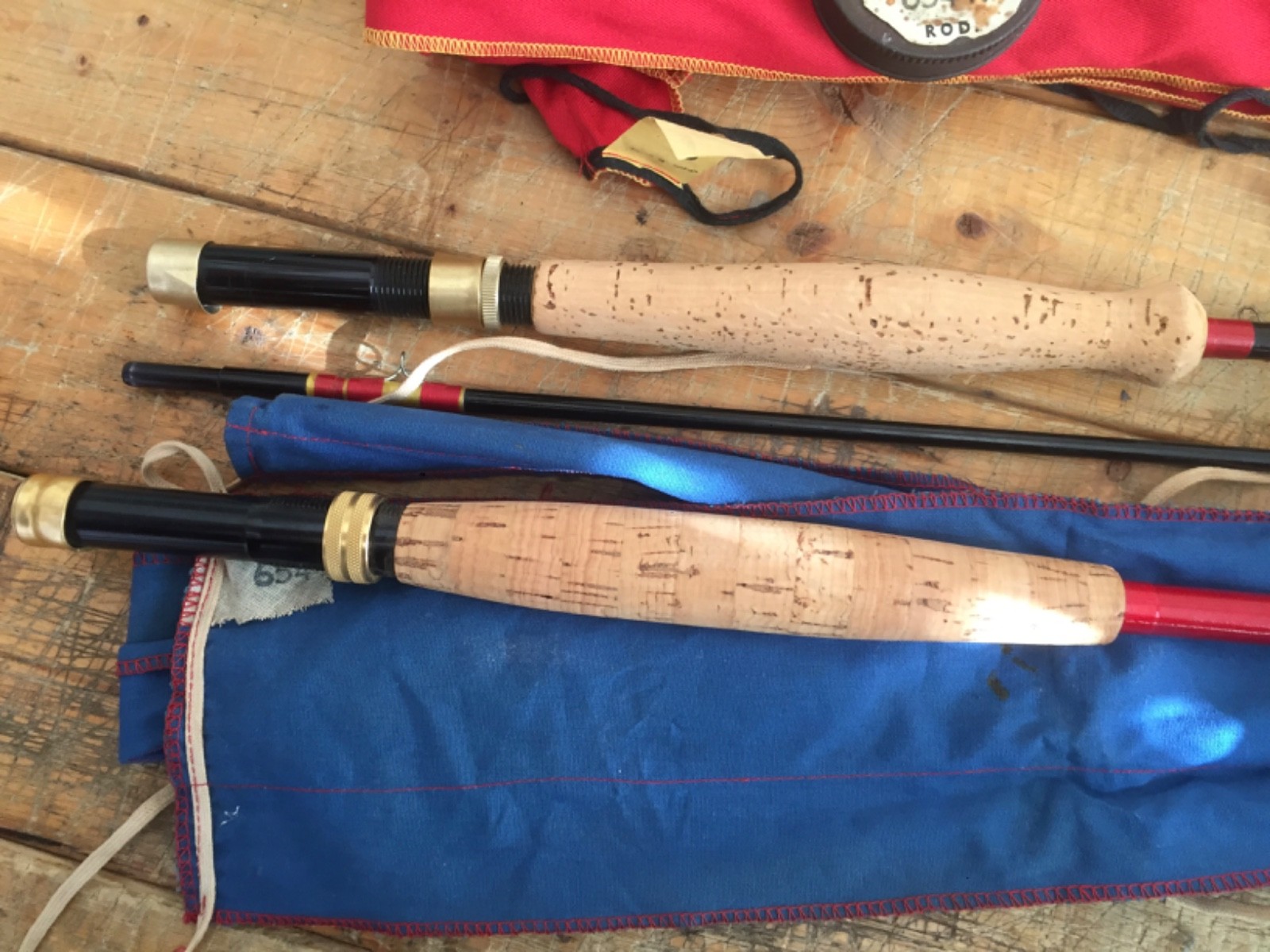 HARNELL FLY RODS, (2) 8′ 2 PC 5/6WT 7’6′ 2 PC 5/6 WT