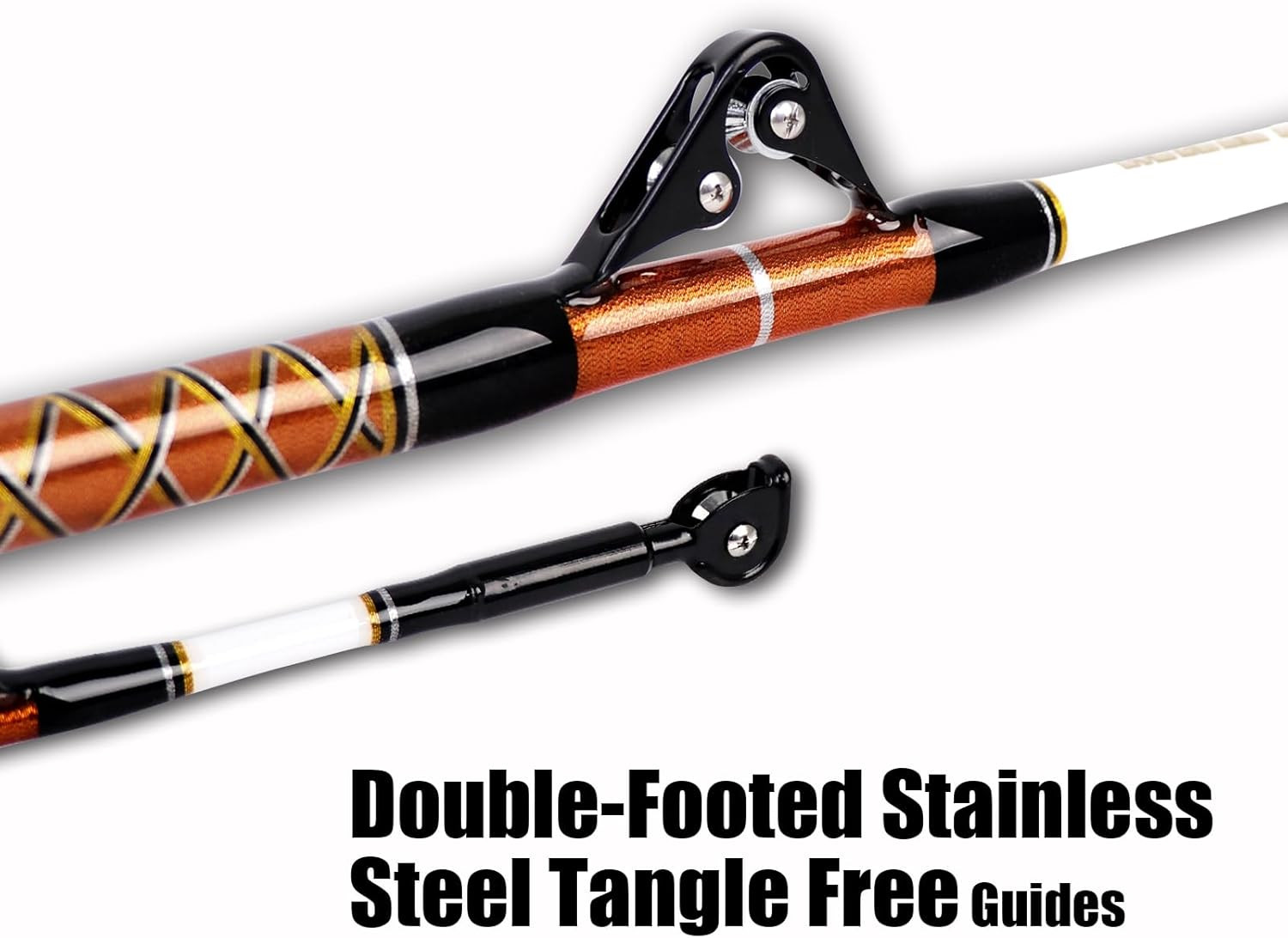 2-Piece Saltwater Offshore Trolling Rod Big Game Rod Conventional Boat Fishing P