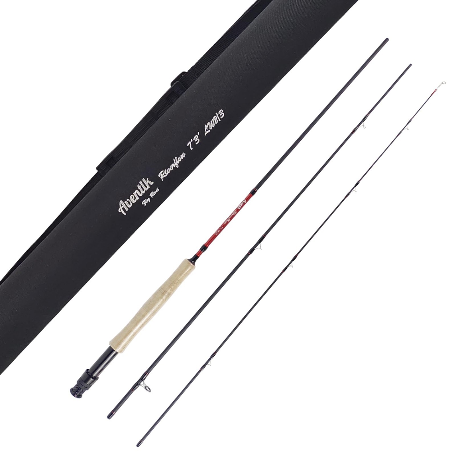 Ultralight 3-Piece & 4-Piece Fly Fishing Rods, Fast Action Graphite Travel Rods,