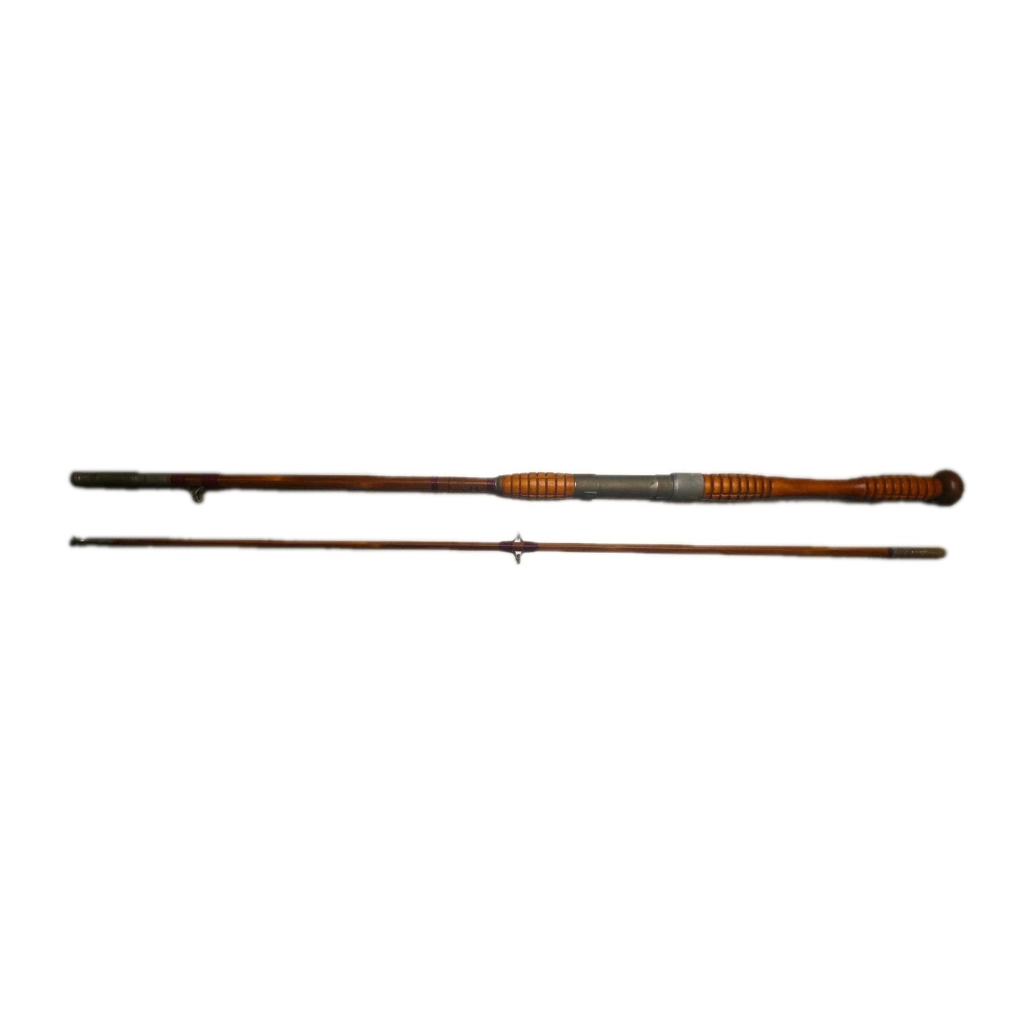 Antique / Vintage Montague Dreadnought Genuine Tonkin 6 ft Boat Rod- Two Piece-