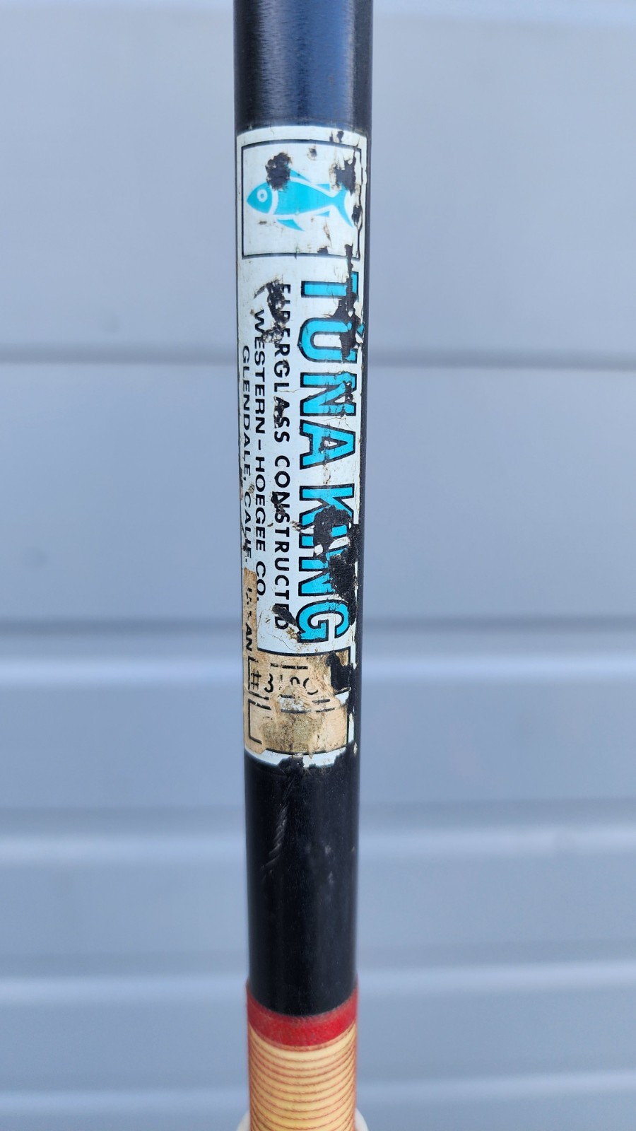 Vintage Tuna King Fishing Rod By Western Hoegee Co Glendale CA 6′