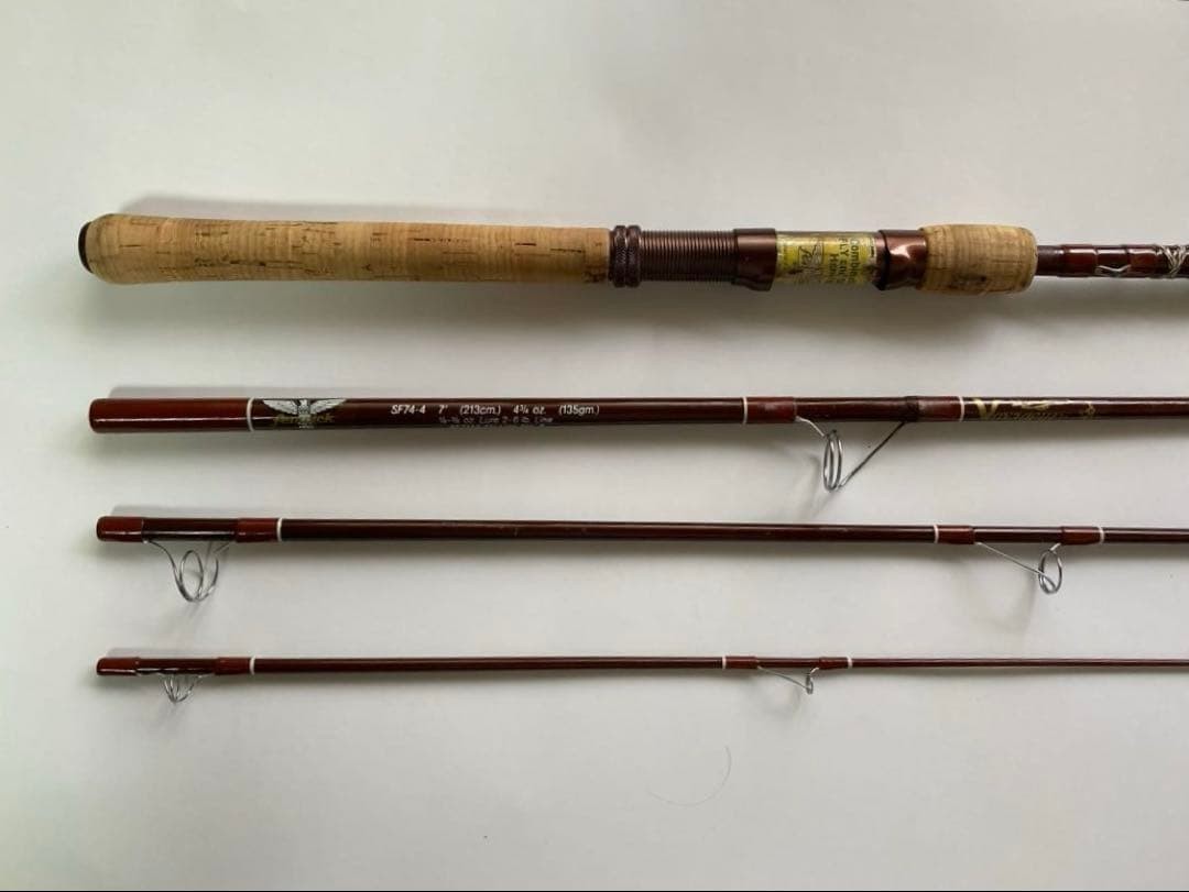 Fenwick SF744 7ft Glass Dual Wield Pack Rod Fly & Baitcast Used JDM