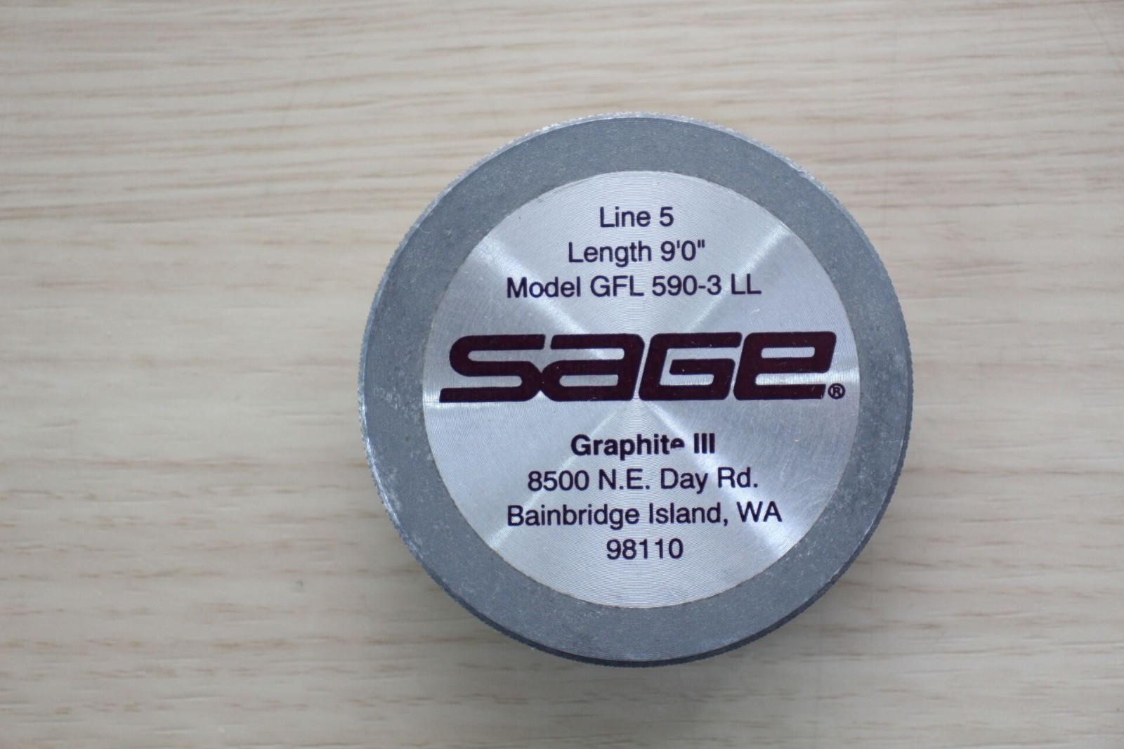 SAGE GFL 590-3 LL Graphite III Fly Rod 9′ 5wt 3pc Tube Sock Excellent M108