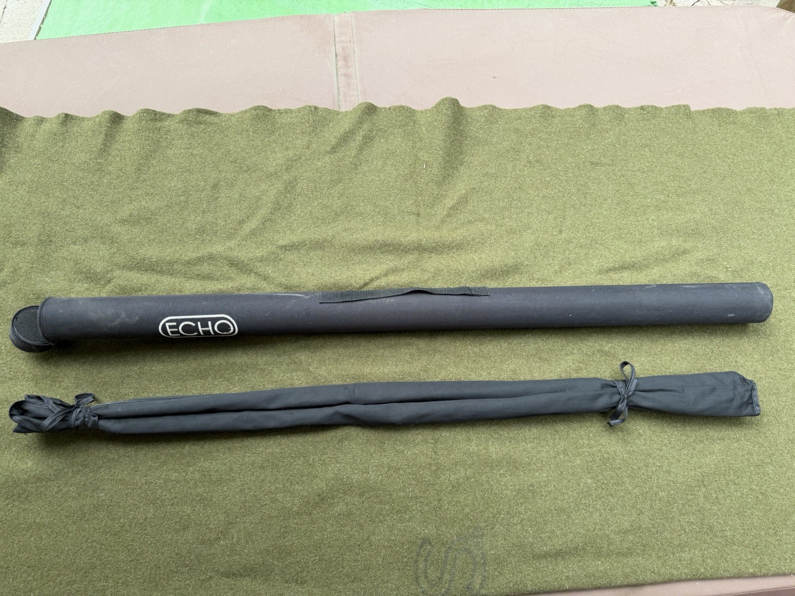 ECHO DHII 7130-4 13ft 7wt 4pc Carbon Medium Fast Fly Rod w/ Tube & Sock