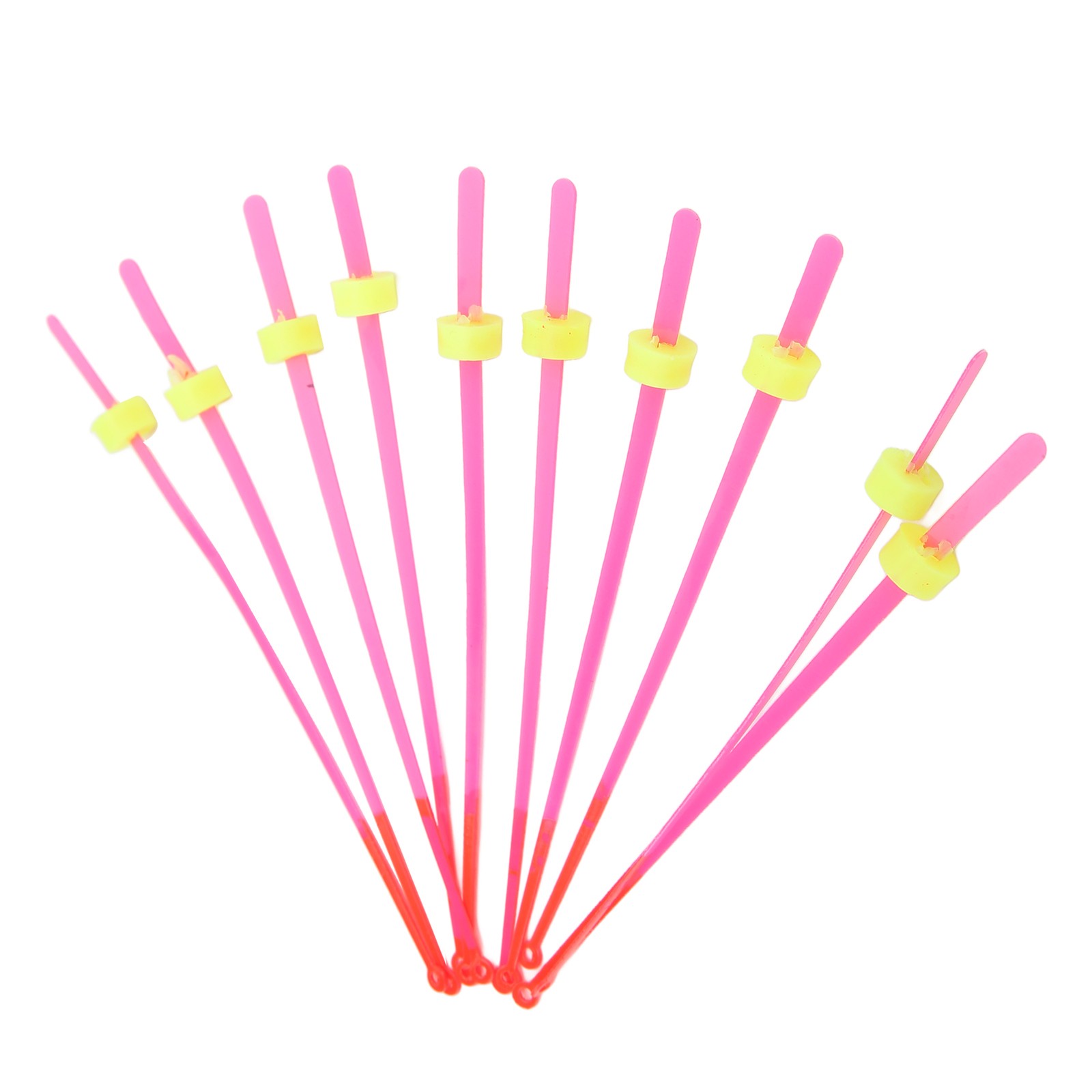 10-Pack Ice Fishing Rod Tip ABS Mini Top Section Pole Extension 12cm