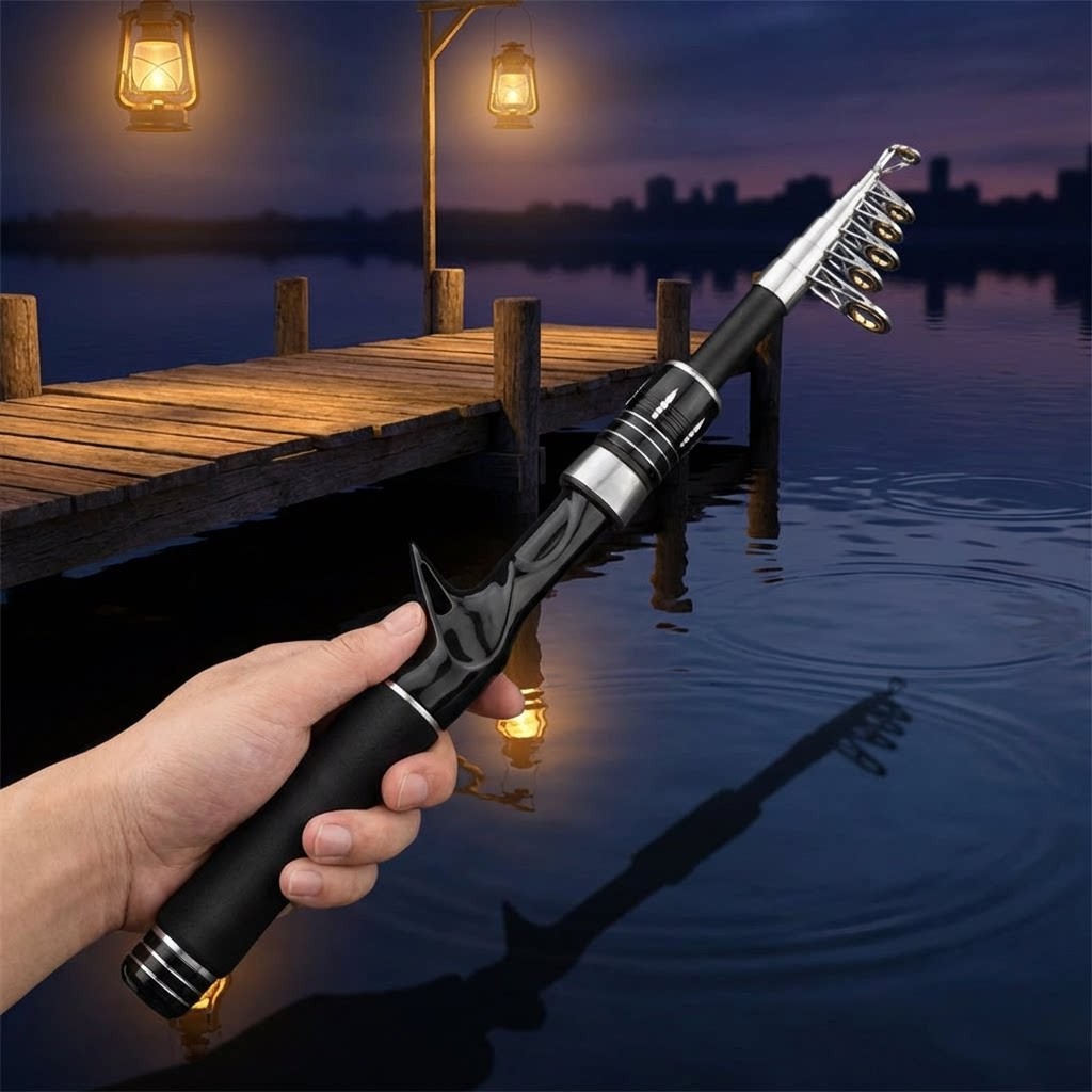 Carbon Fiber Telescopic Rod 32cm Collapsed 1.6m 1.8m 2.1m 2.4m Angling Tool