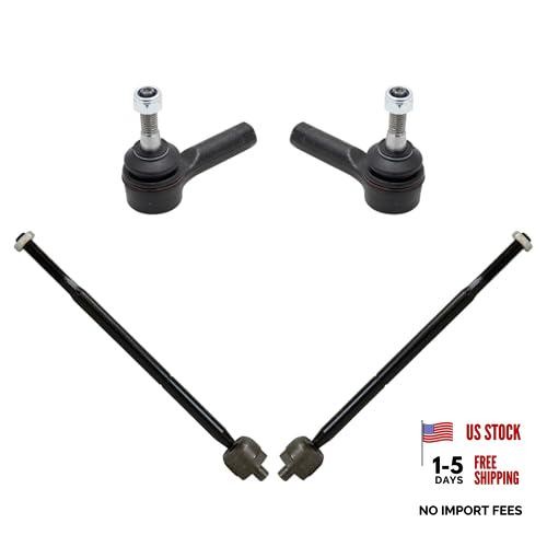 Inner and Outer Driver and Passenger Side Tie Rod Set 4 Piece PSA69787