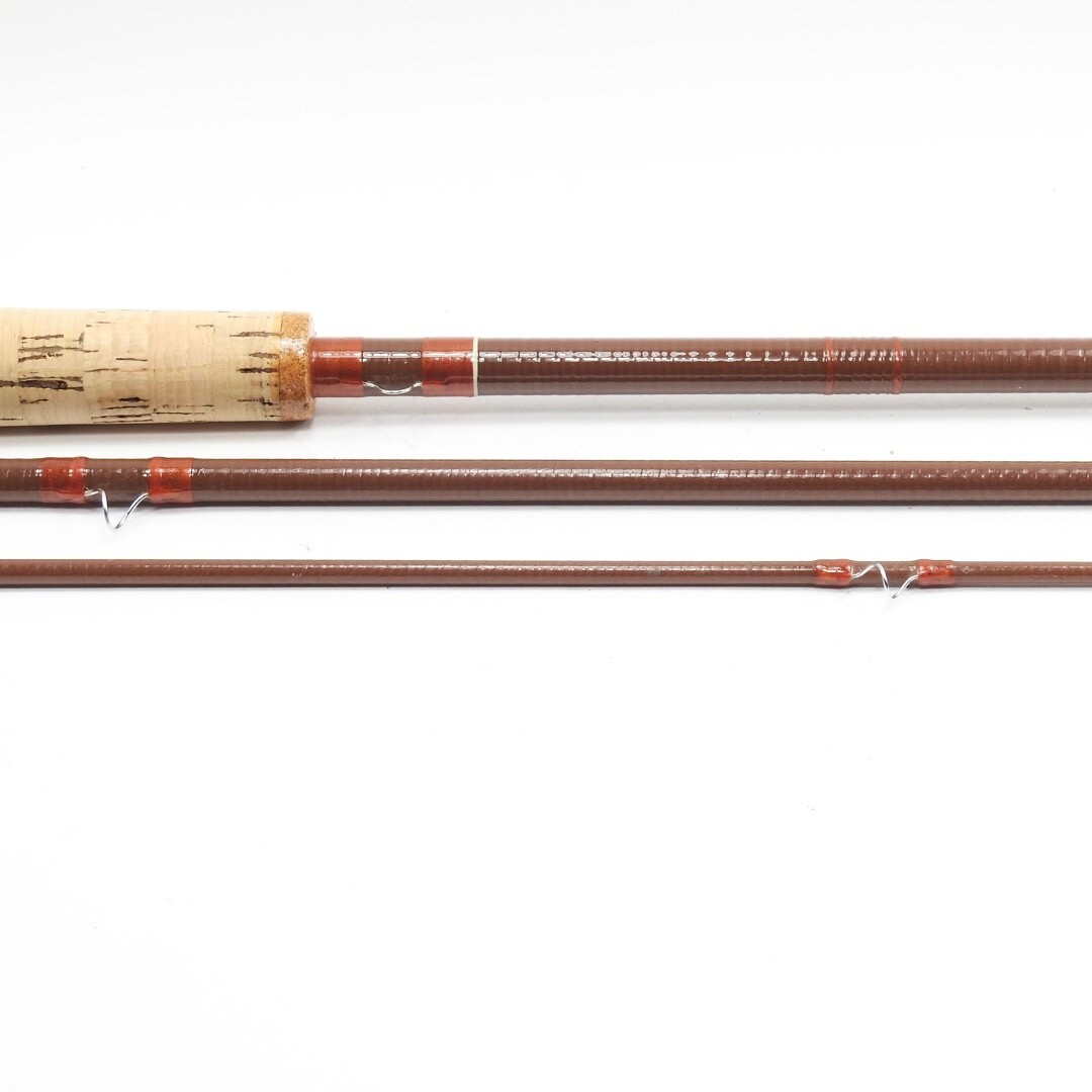 Scott Powr-Ply Fiberglass Fly Rod. 8’ 6wt. F-81. 3-Piece. W/ Tube and Sock.