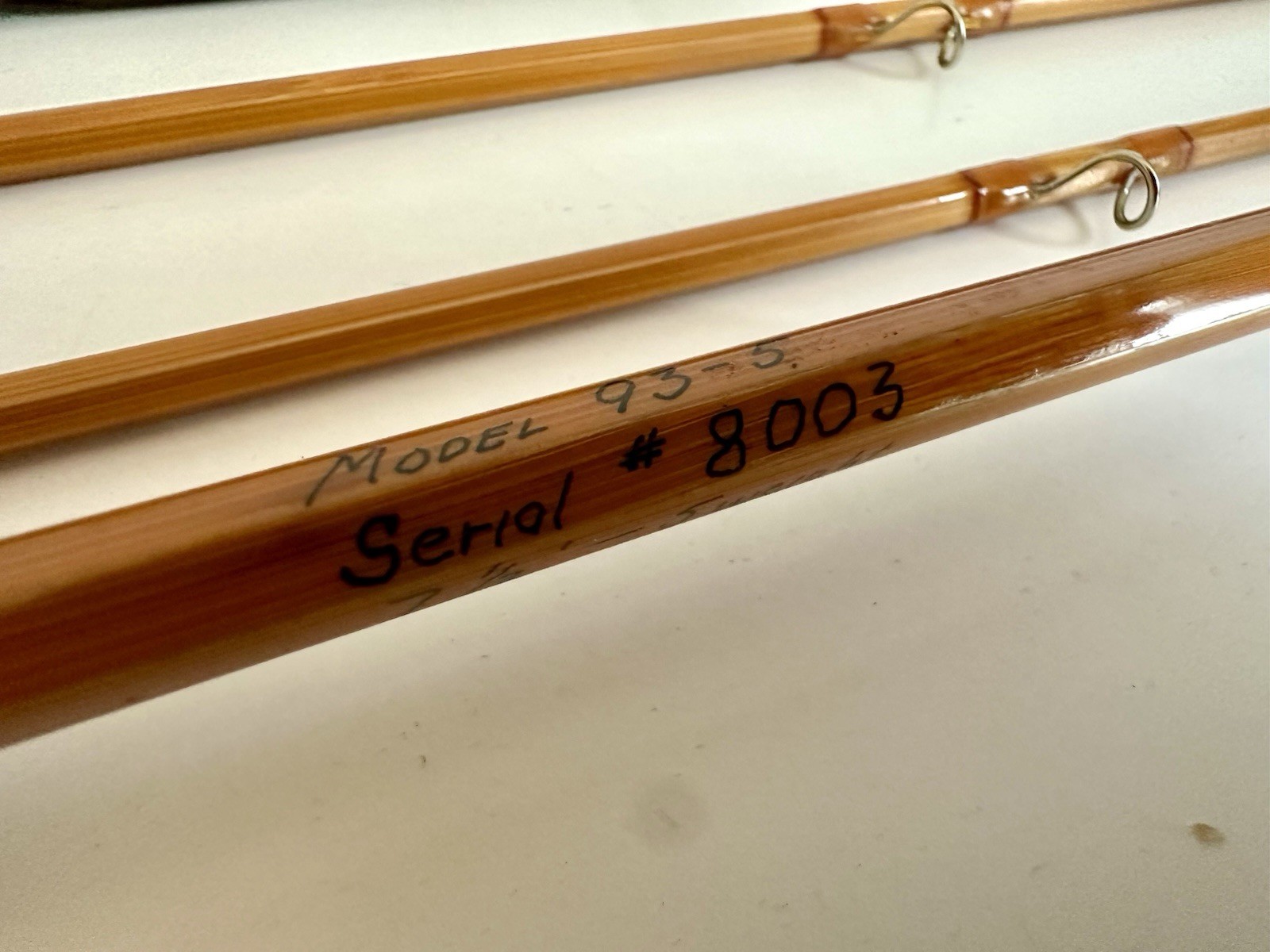 Leon Hanson 7’6” 5wt 2/2 Bamboo Fly Rod – Solid Built