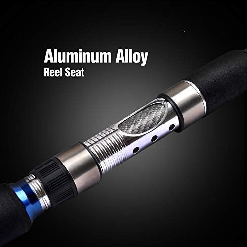 3-Piece Spinning Rod Heavy Spinning Fishing Rod Portable Fishing Length: 7′
