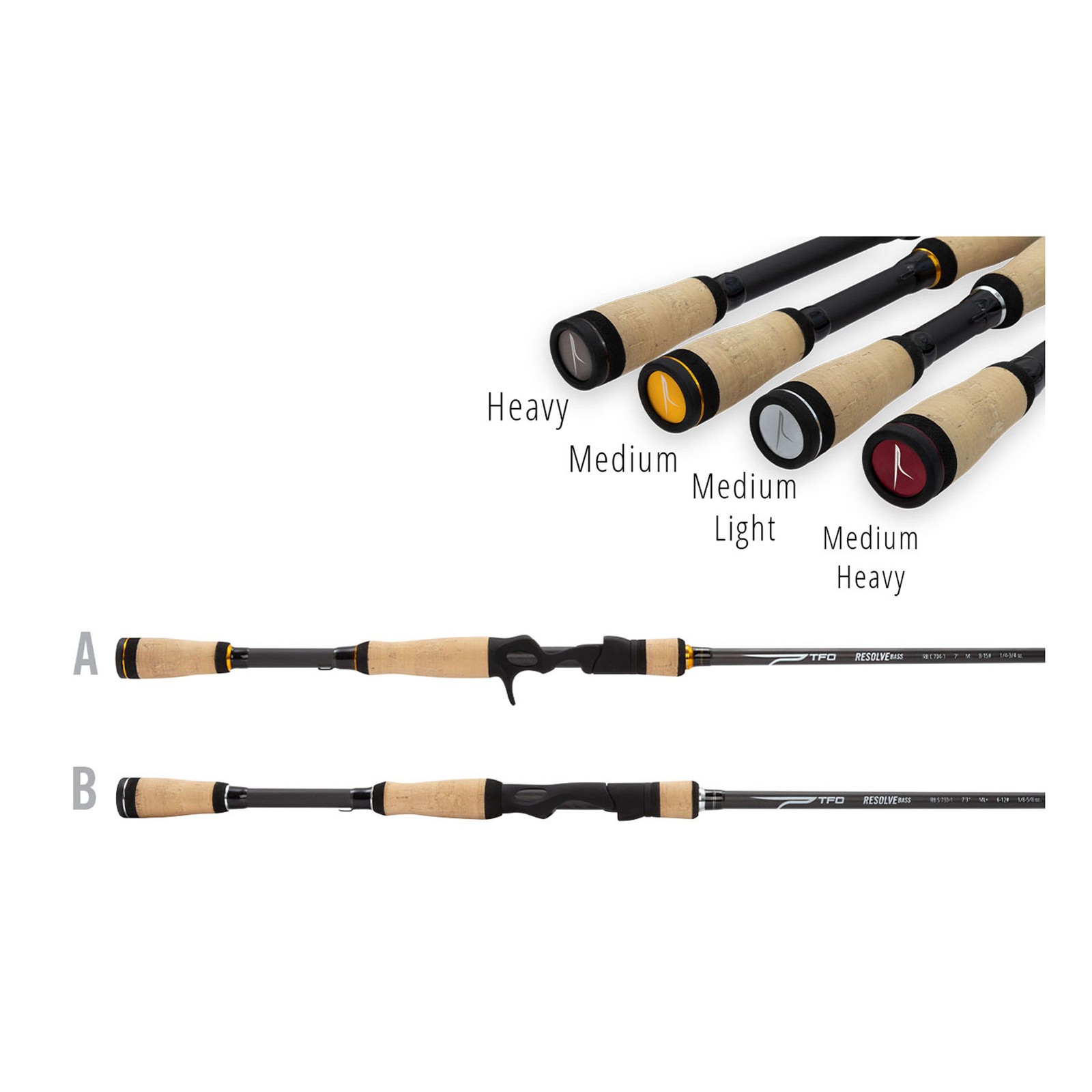 TFO Resolve Bass 1 pc Casting Rod (RB-C-746-1)