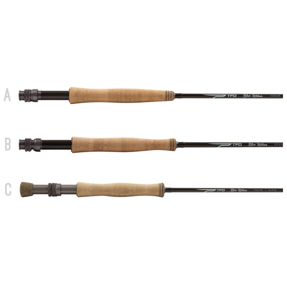 TEMPLE FORK OUTFITTERS Blue Ribbon 7ft 6in 2wt 4pc Fly Rod w/ Case TF-02-76-4-BR